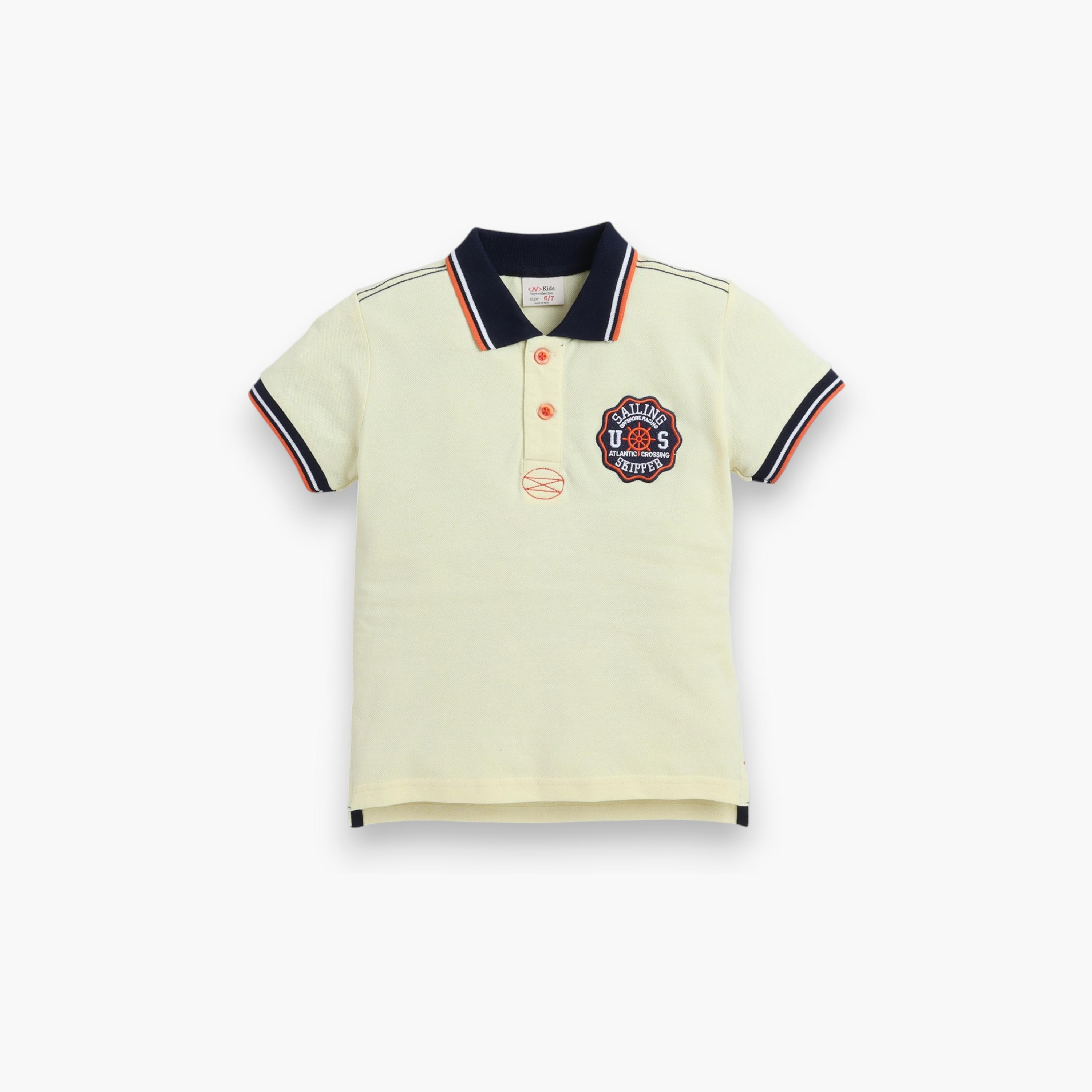 Victor and Jane Solid Short Sleeves Polo T-Shirt-boys-clothing-tshirtsandpolos-image-2