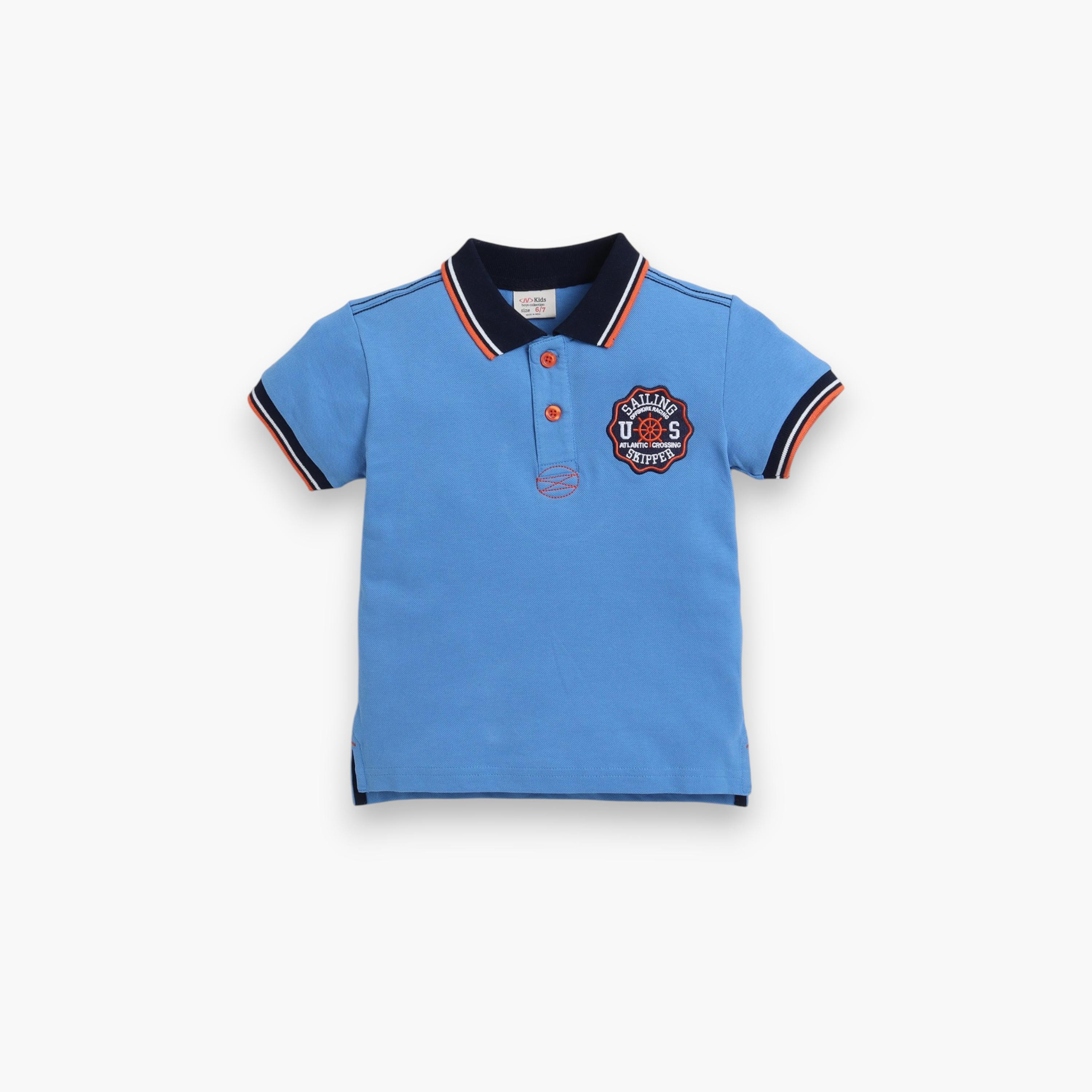 Victor and Jane Solid Short Sleeves Polo T-Shirt-boys-clothing-tshirtsandpolos-image-1