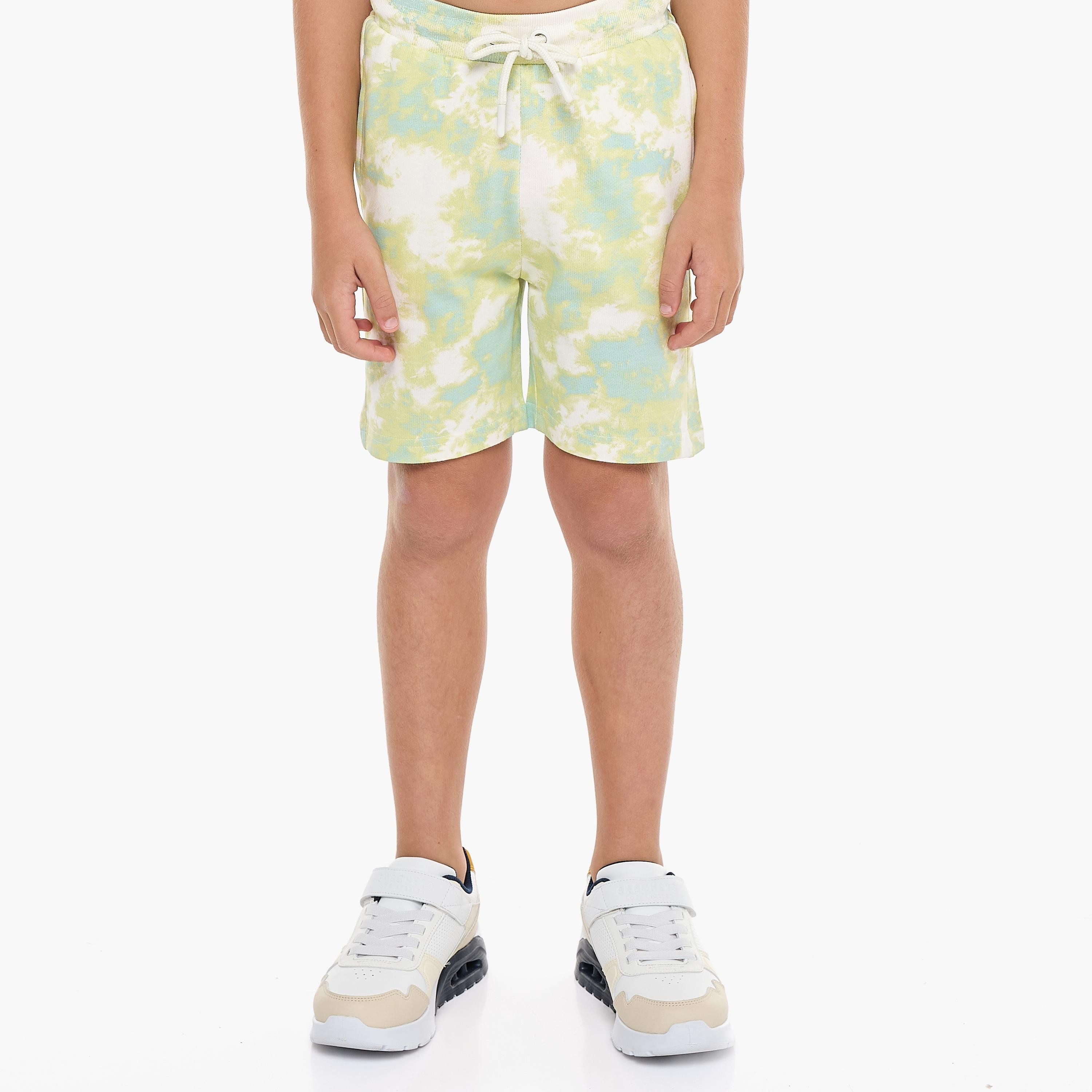 تي شيرت مطبوع بأكمام قصيرة مع شورت من قطعتين من فيكتور اند جين-boys-clothing-setsandcoords-image-5