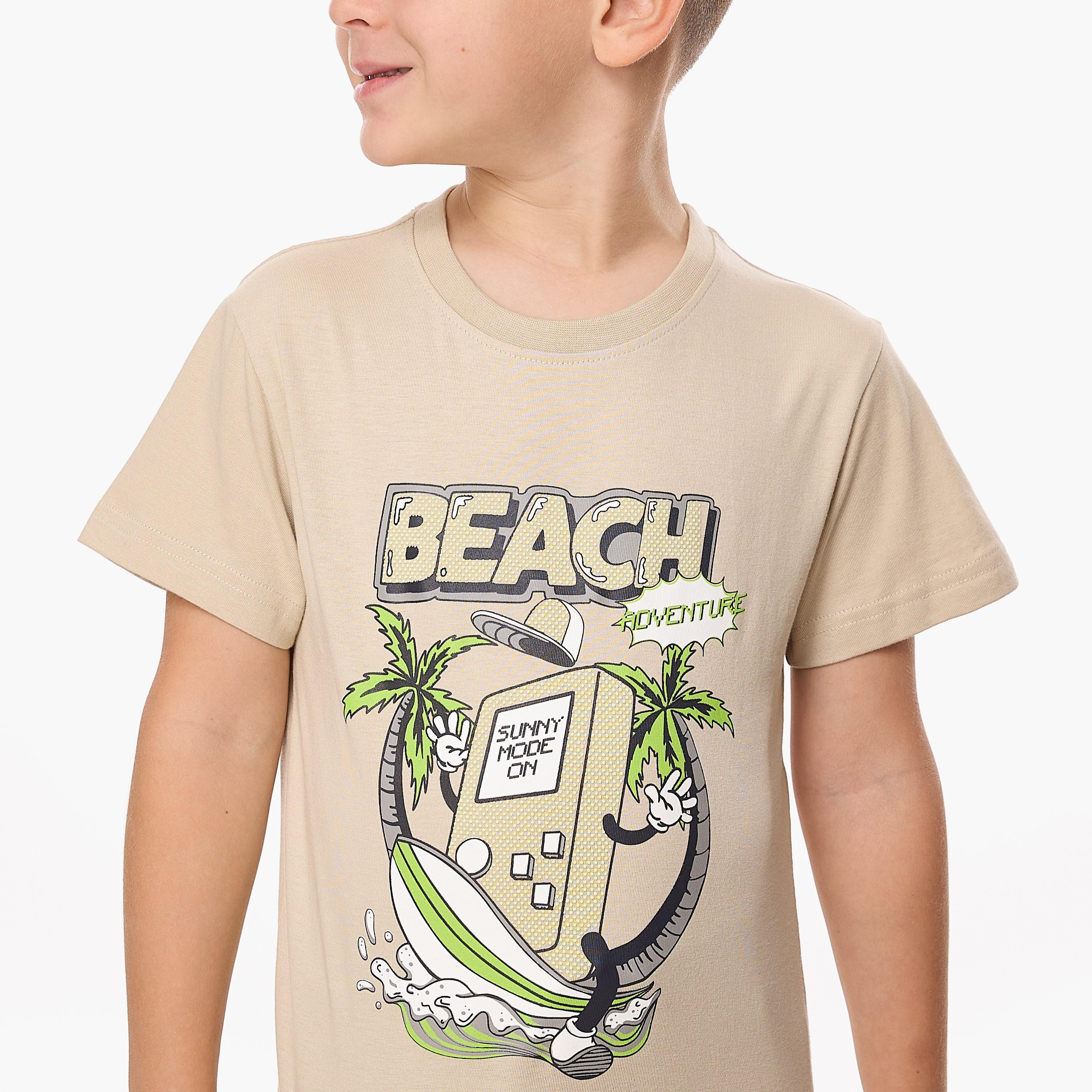 Victor and Jane 2-Piece Printed Short Sleeves T-Shirt with Shorts-boys-clothing-setsandcoords-image-5