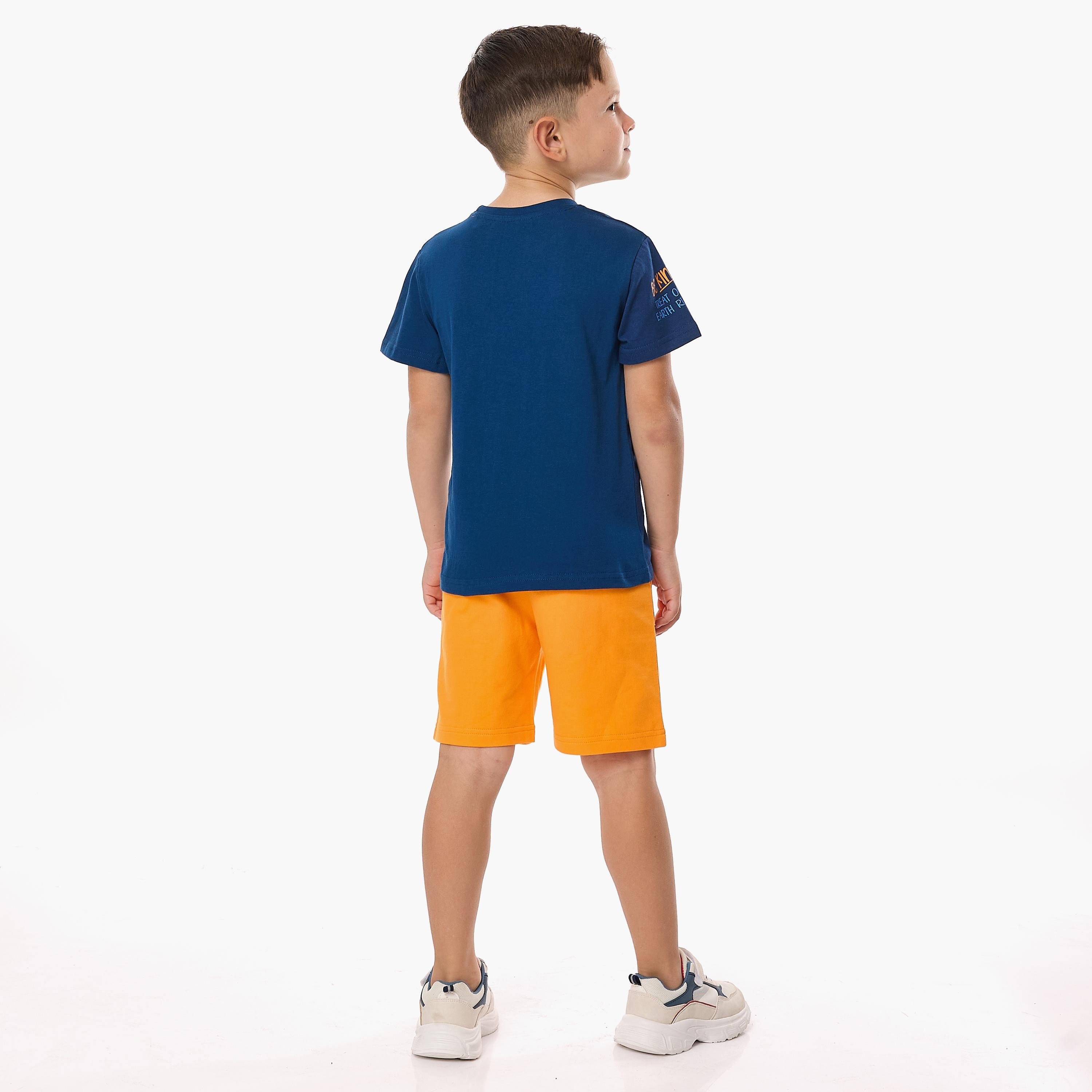 تي شيرت مطبوع بأكمام قصيرة مع شورت من قطعتين من فيكتور اند جين-baby-boys-clothing-setsandcoords-image-4