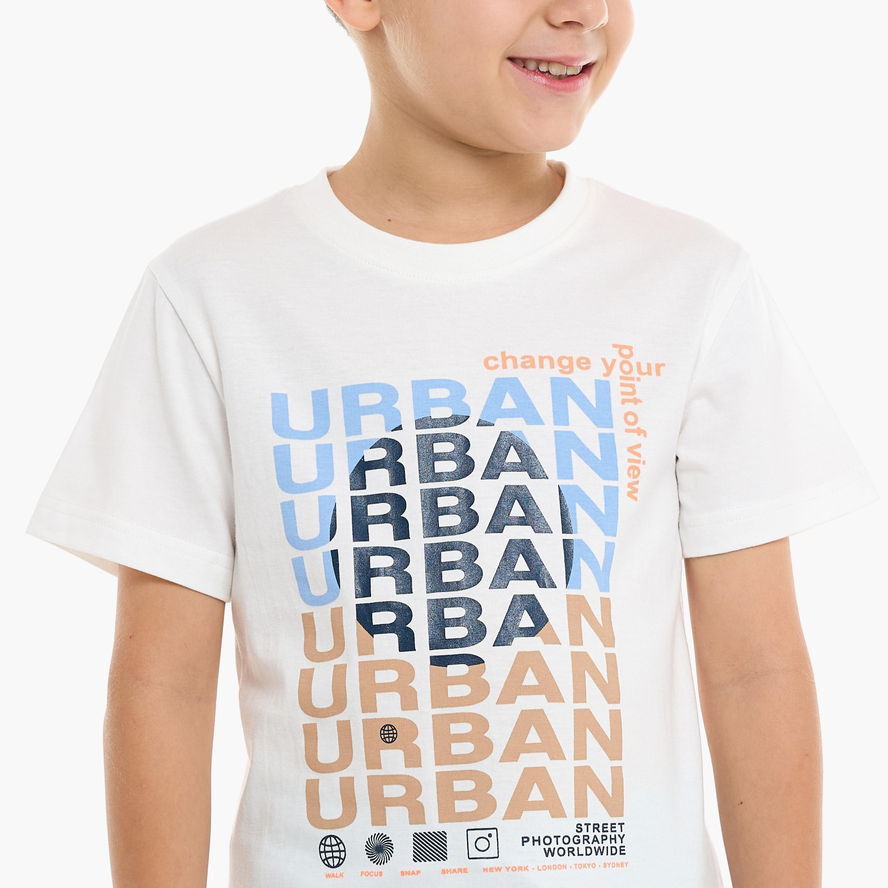 Victor and Jane 2-Piece Printed Short Sleeves T-Shirt with Shorts-boys-clothing-setsandcoords-image-5