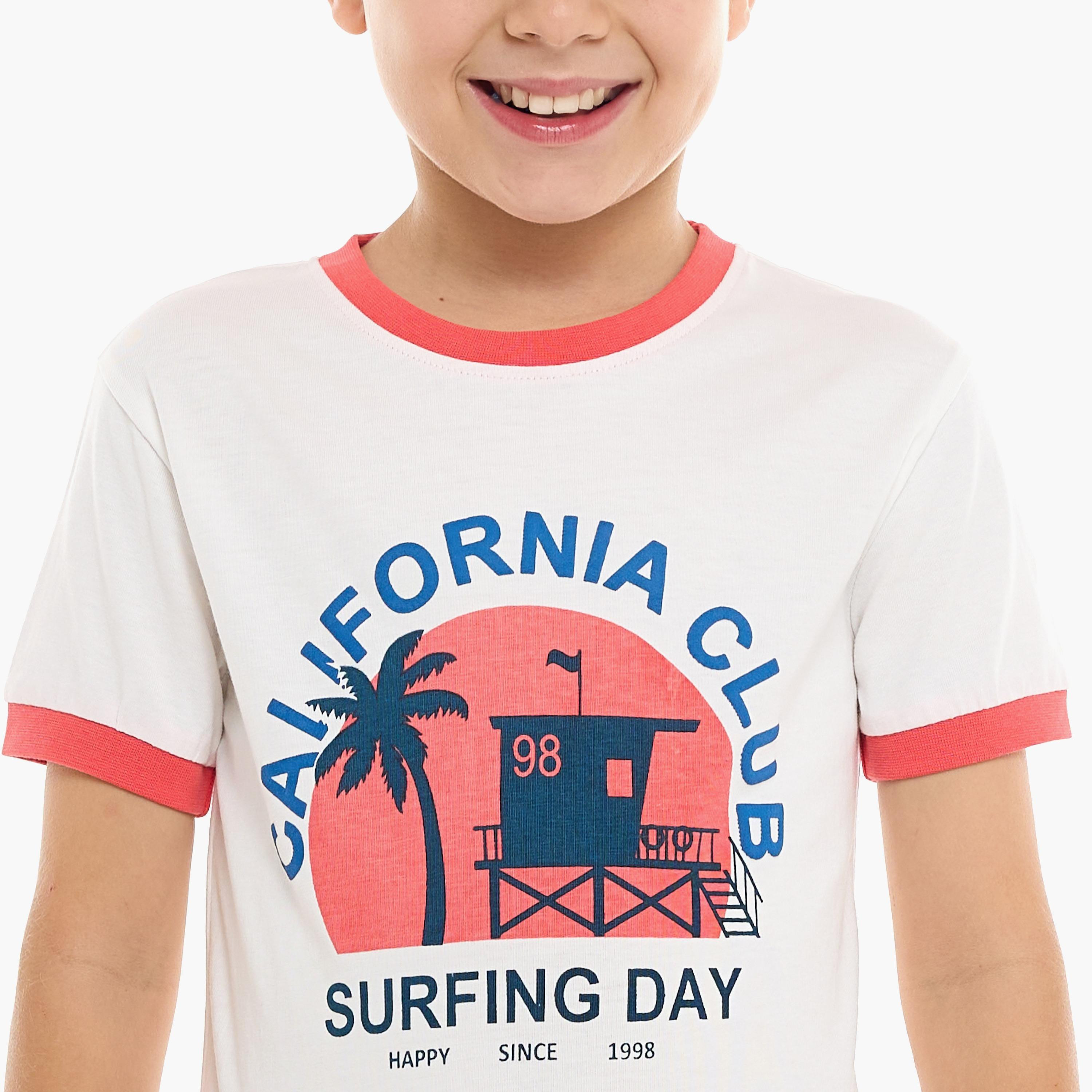 Victor and Jane 2-Piece Printed Short Sleeves T-Shirt with Shorts-baby-boys-clothing-setsandcoords-image-3