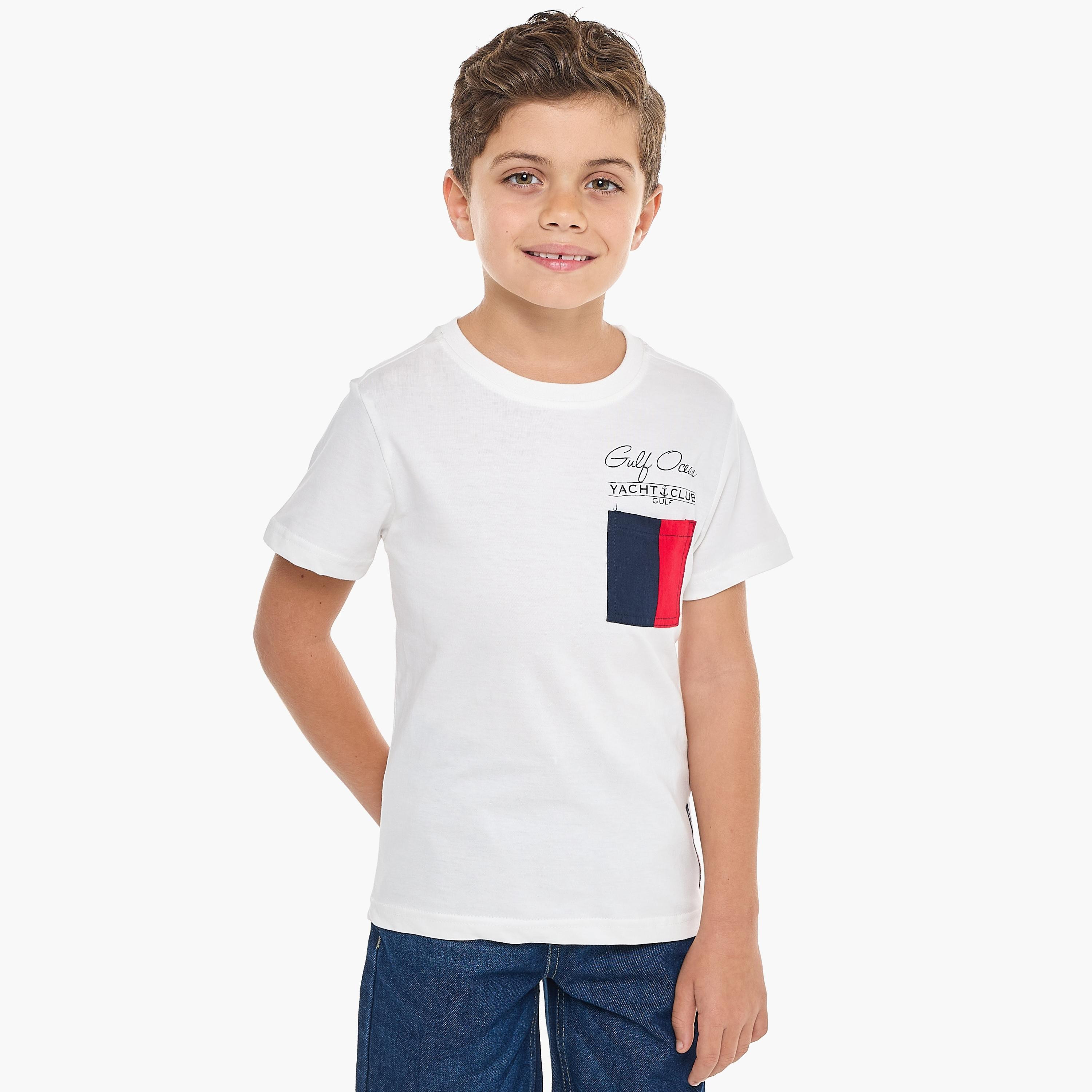 Victor and Jane 2-Piece Printed Short Sleeves T-Shirt with Shorts-boys-clothing-setsandcoords-image-2