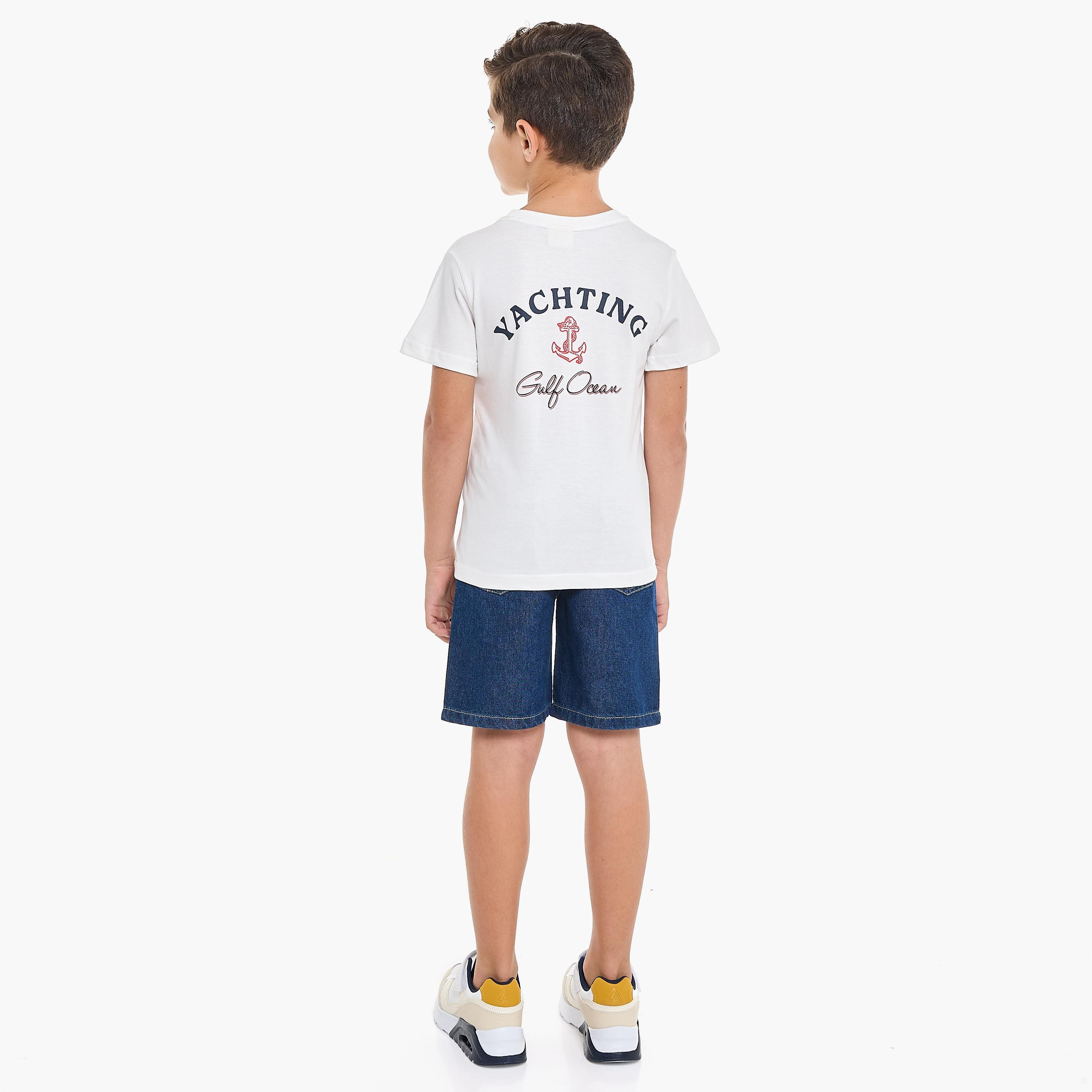 Victor and Jane 2-Piece Printed Short Sleeves T-Shirt with Shorts-boys-clothing-setsandcoords-image-5