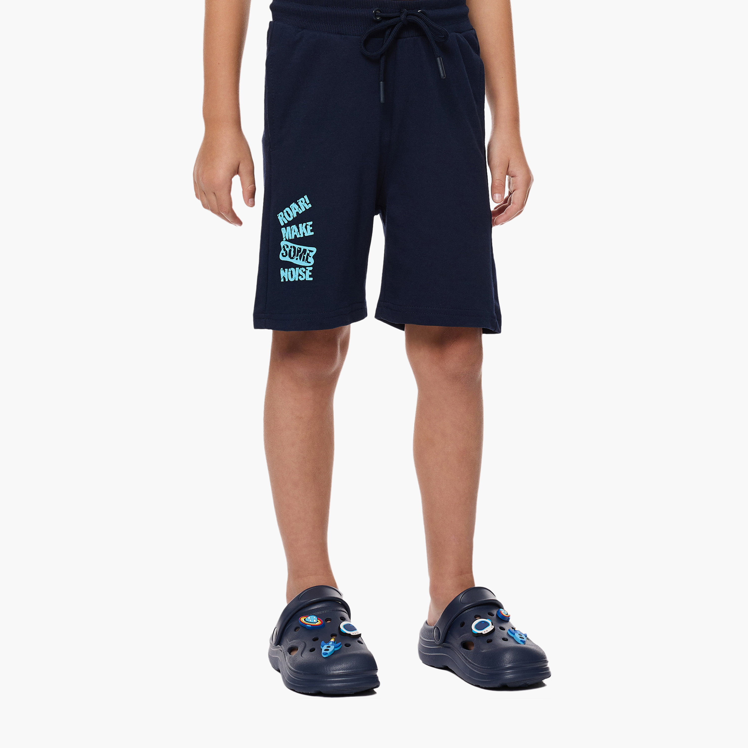 Victor and Jane Dinosaur Printed T-Shirt & Shorts Set - Blue-boys-clothing-setsandcoords-image-4