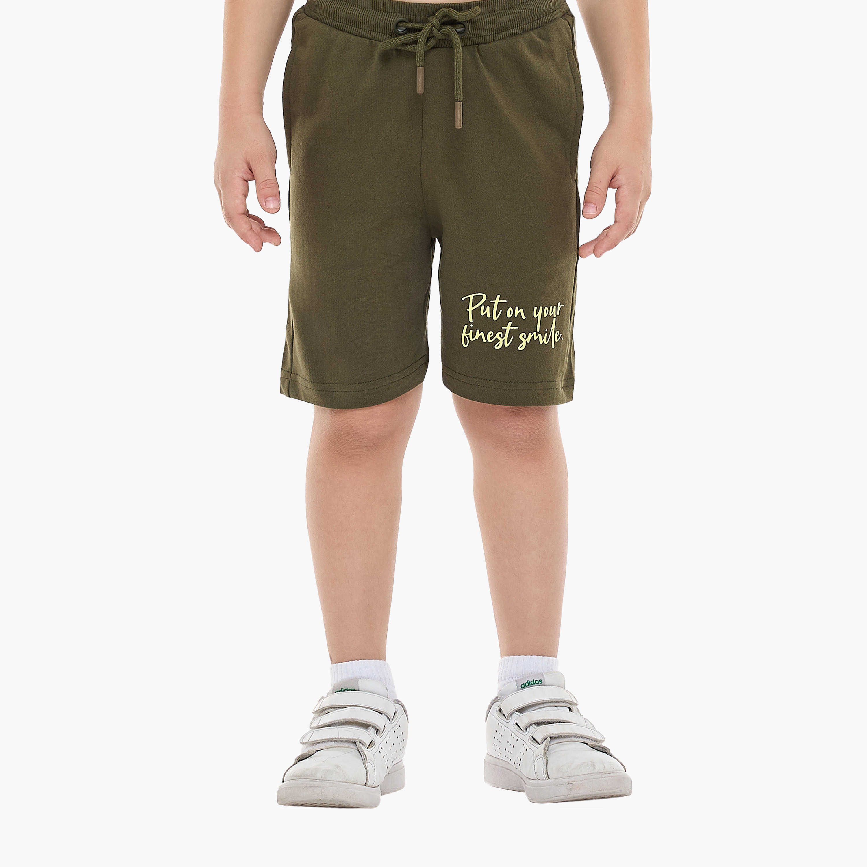 Victor and Jane Printed T-Shirt & Shorts with Pockets - Olive-boys-clothing-setsandcoords-image-4