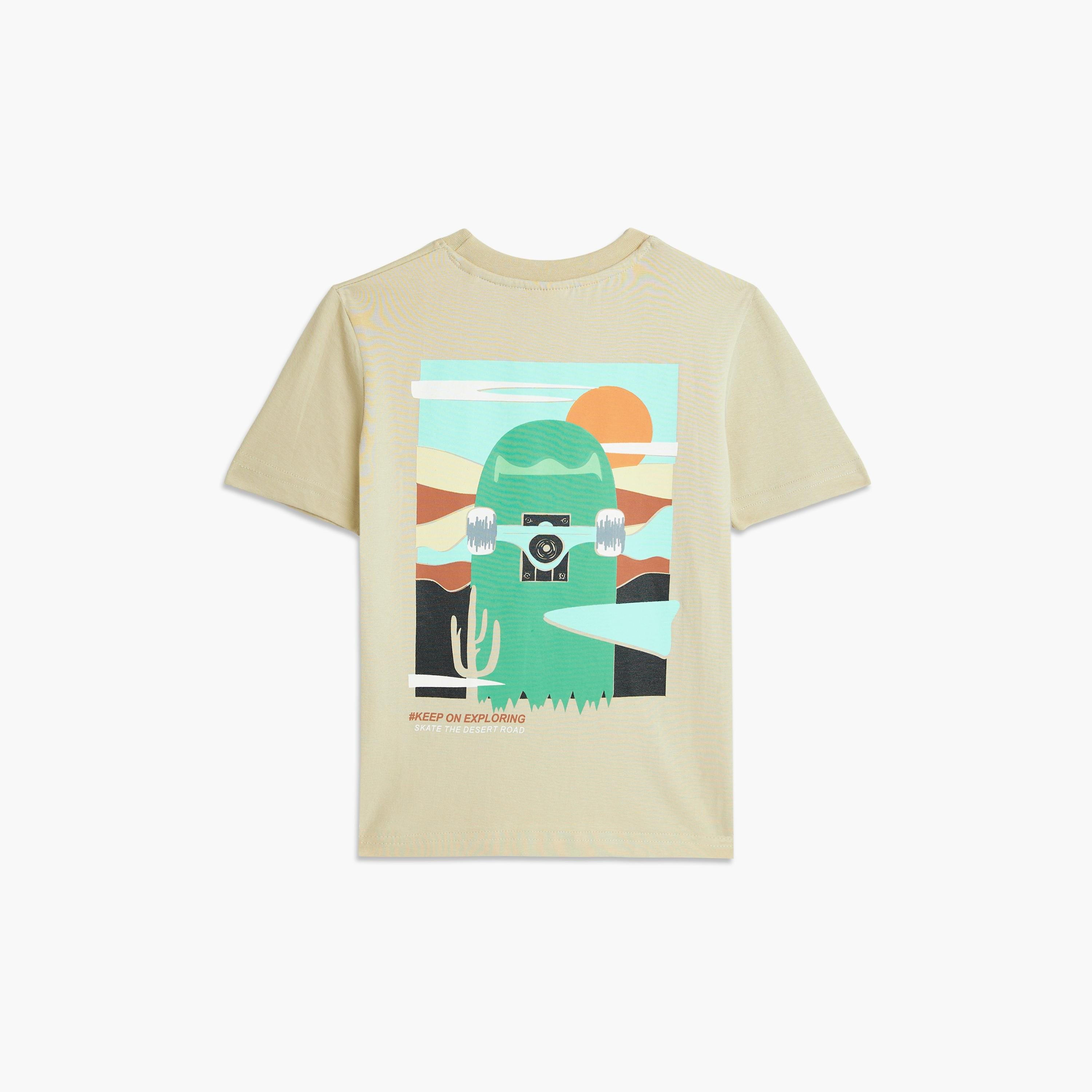 Victor and Jane 2-Piece Printed Short Sleeves T-Shirt with Shorts-boys-clothing-setsandcoords-image-3