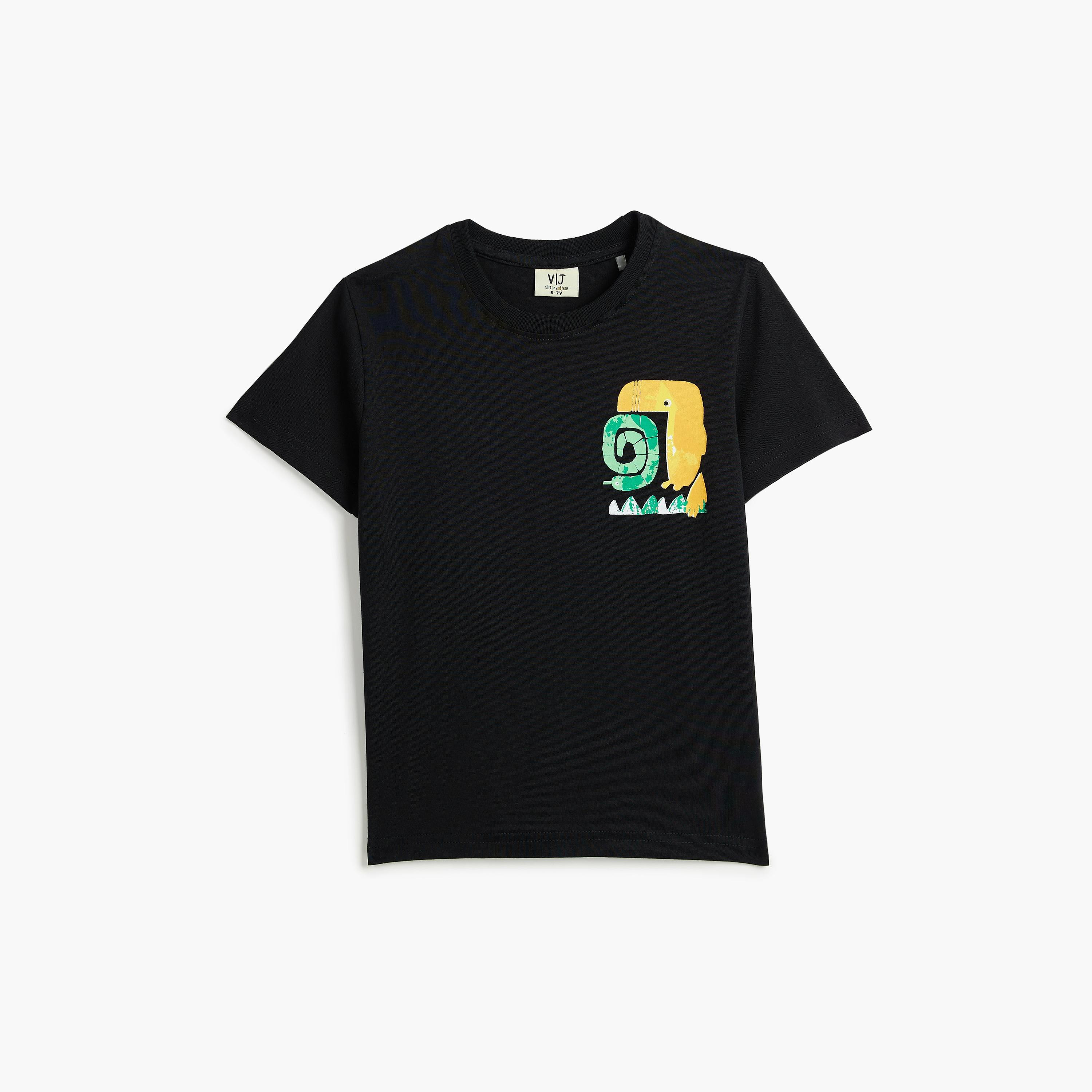 Victor and Jane 2-Piece Printed Short Sleeves T-Shirt with Shorts-boys-clothing-setsandcoords-image-2