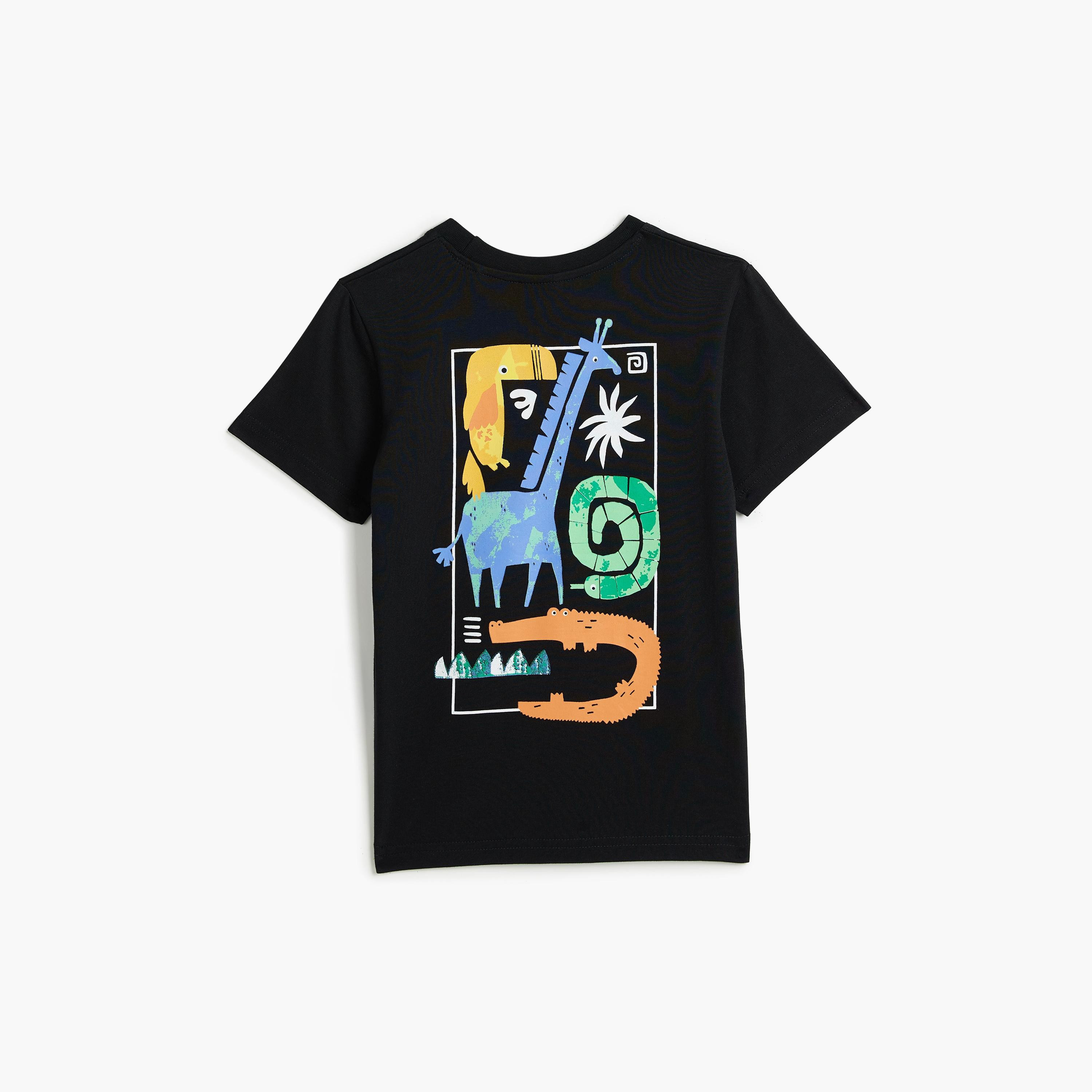 Victor and Jane 2-Piece Printed Short Sleeves T-Shirt with Shorts-boys-clothing-setsandcoords-image-3