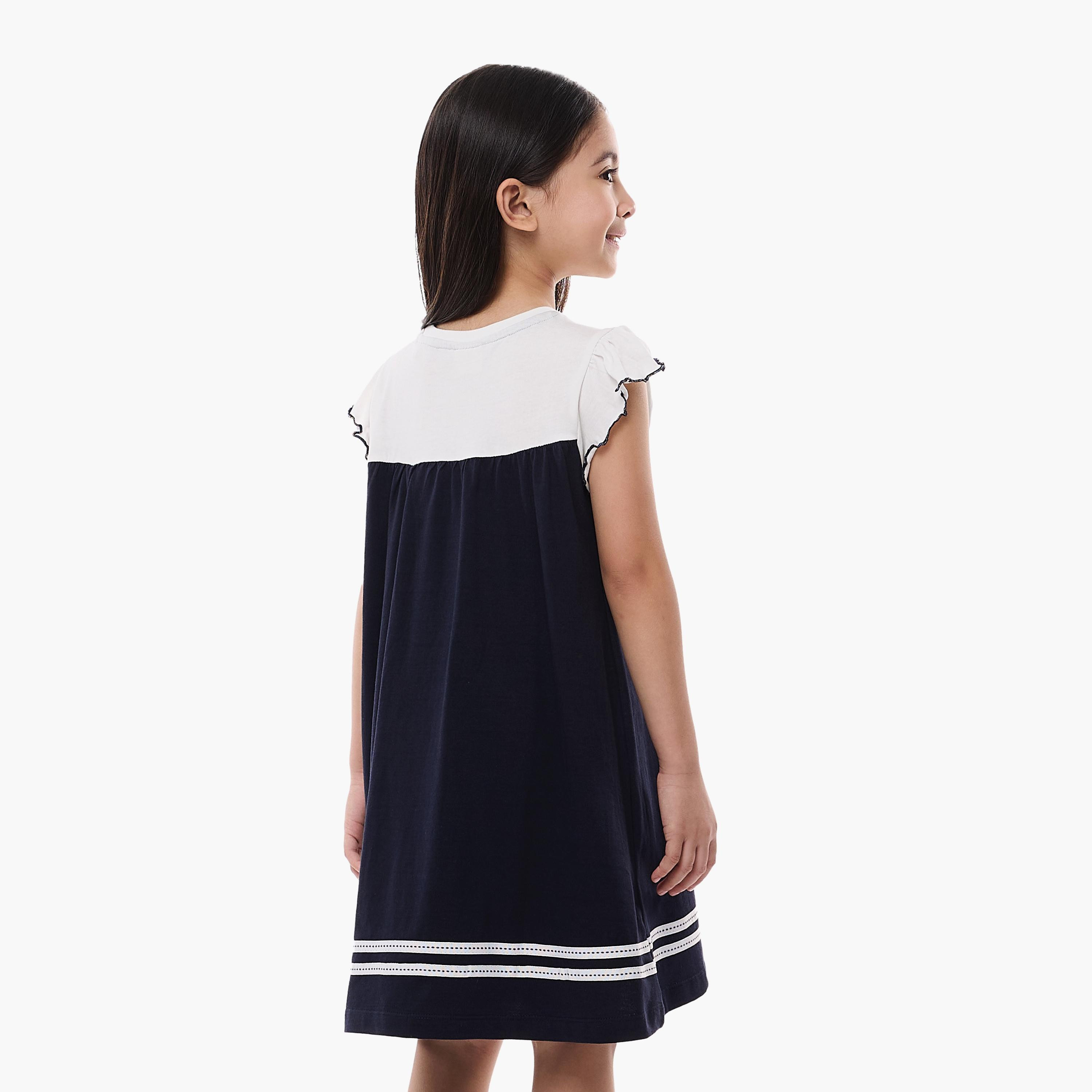 فستان بدون أكمام ملون من فيكتور اند جين-girls-clothing-dressesandjumpsuits-image-2