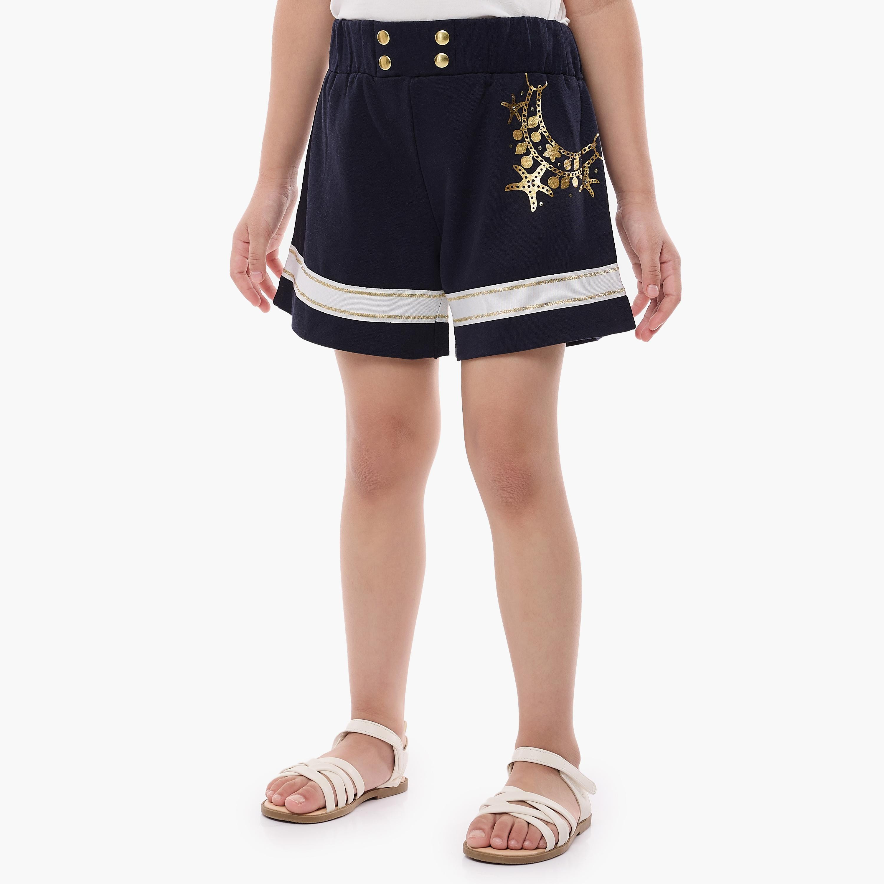 Victor and Jane 2-Piece Printed Short Sleeves T-Shirt with Shorts-girls-clothing-setsandcoords-image-4