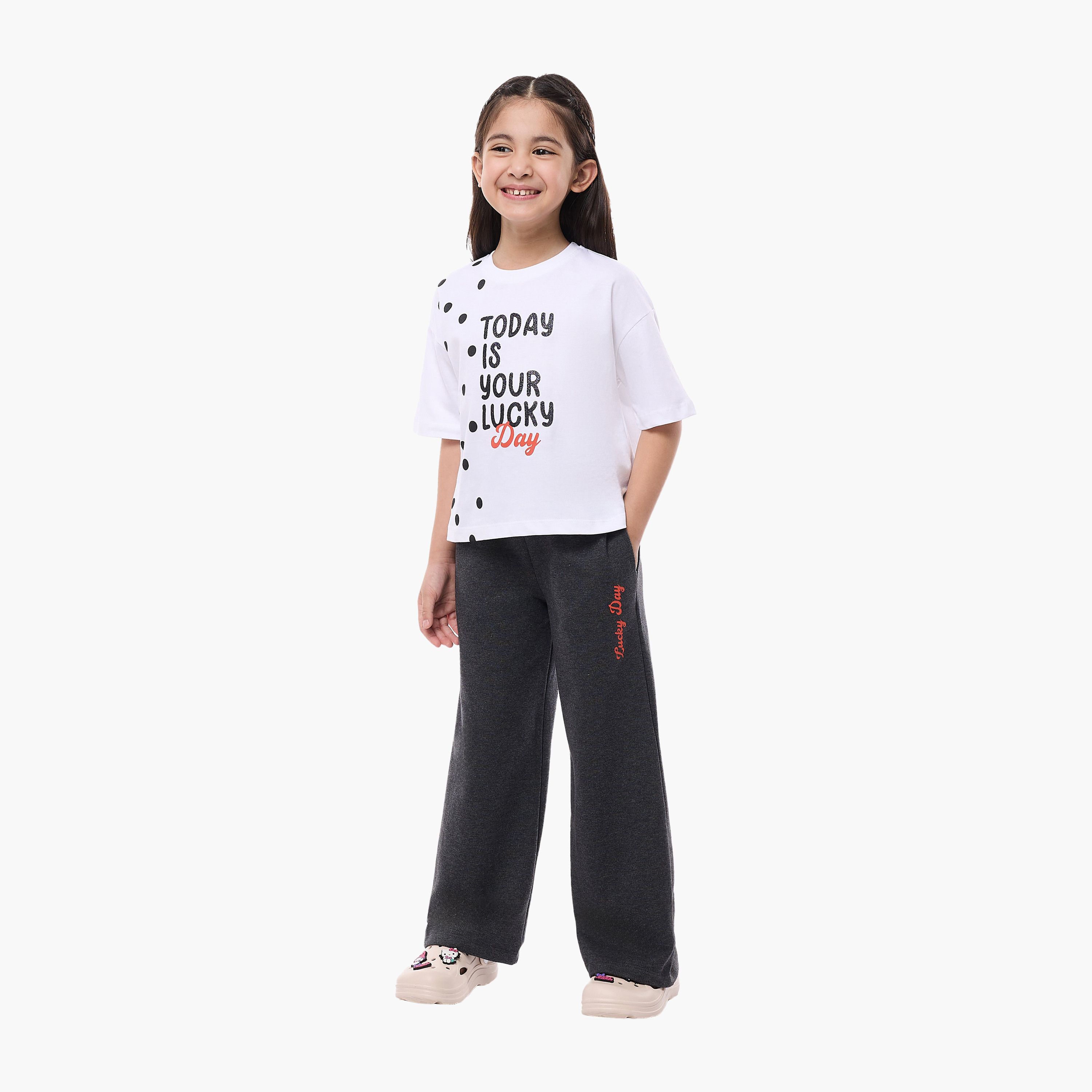 Victor and Jane Printed Top & Wide-Leg Pants Set - Multicolour-girls-clothing-setsandcoords-image-1