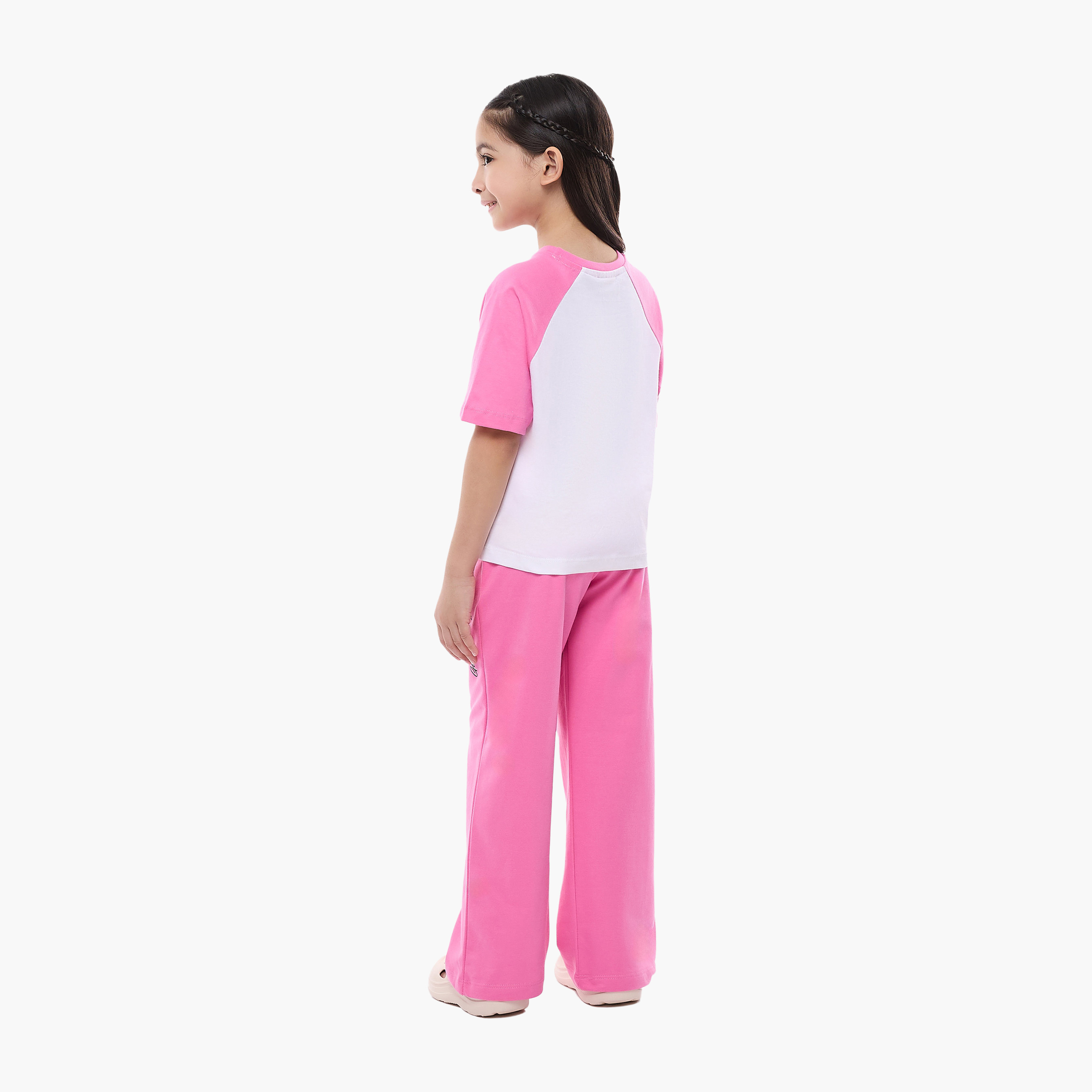 Victor and Jane Printed Top & Wide-Leg Pants Set - Multicolour-girls-clothing-setsandcoords-image-2