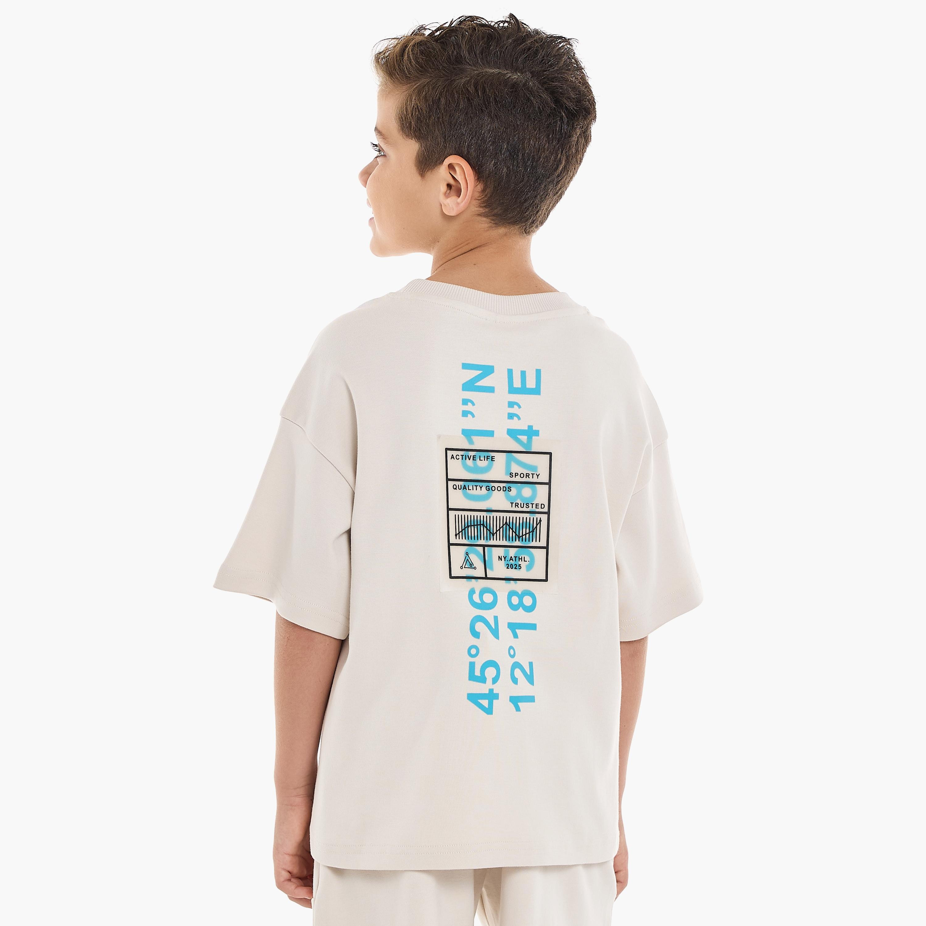 Victor and Jane 2-Piece Printed Short Sleeves T-Shirt with Shorts-baby-boys-clothing-setsandcoords-image-4