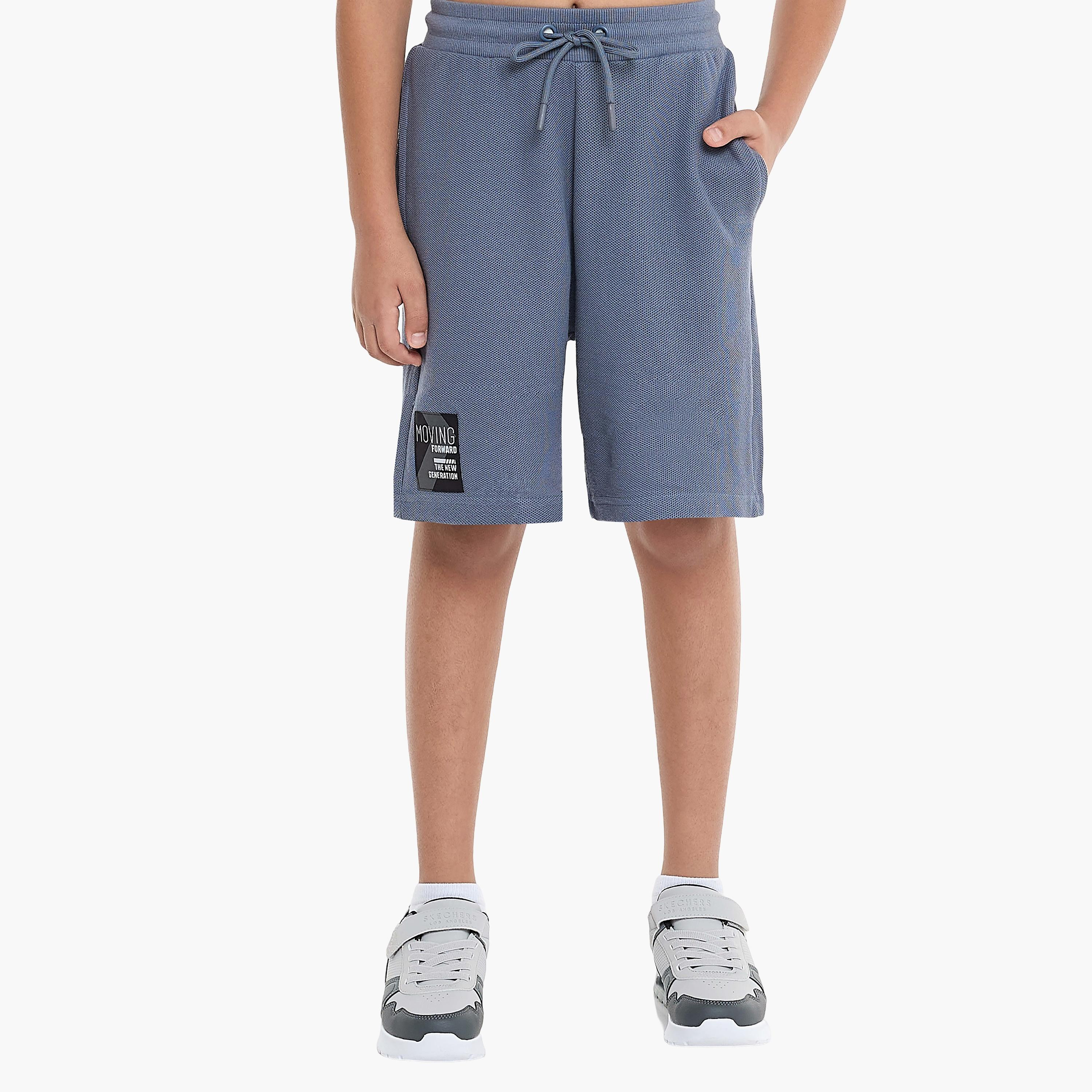 Victor and Jane 2-Piece Solid Short Sleeves T-Shirt with Shorts-boys-clothing-setsandcoords-image-4