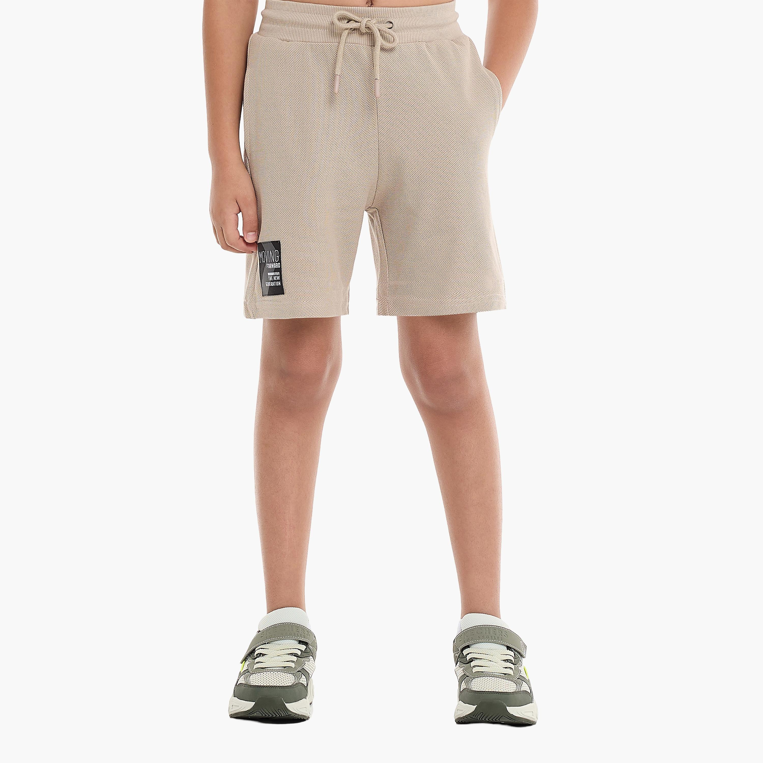 Victor and Jane 2-Piece Solid Short Sleeves T-Shirt with Shorts-boys-clothing-setsandcoords-image-4