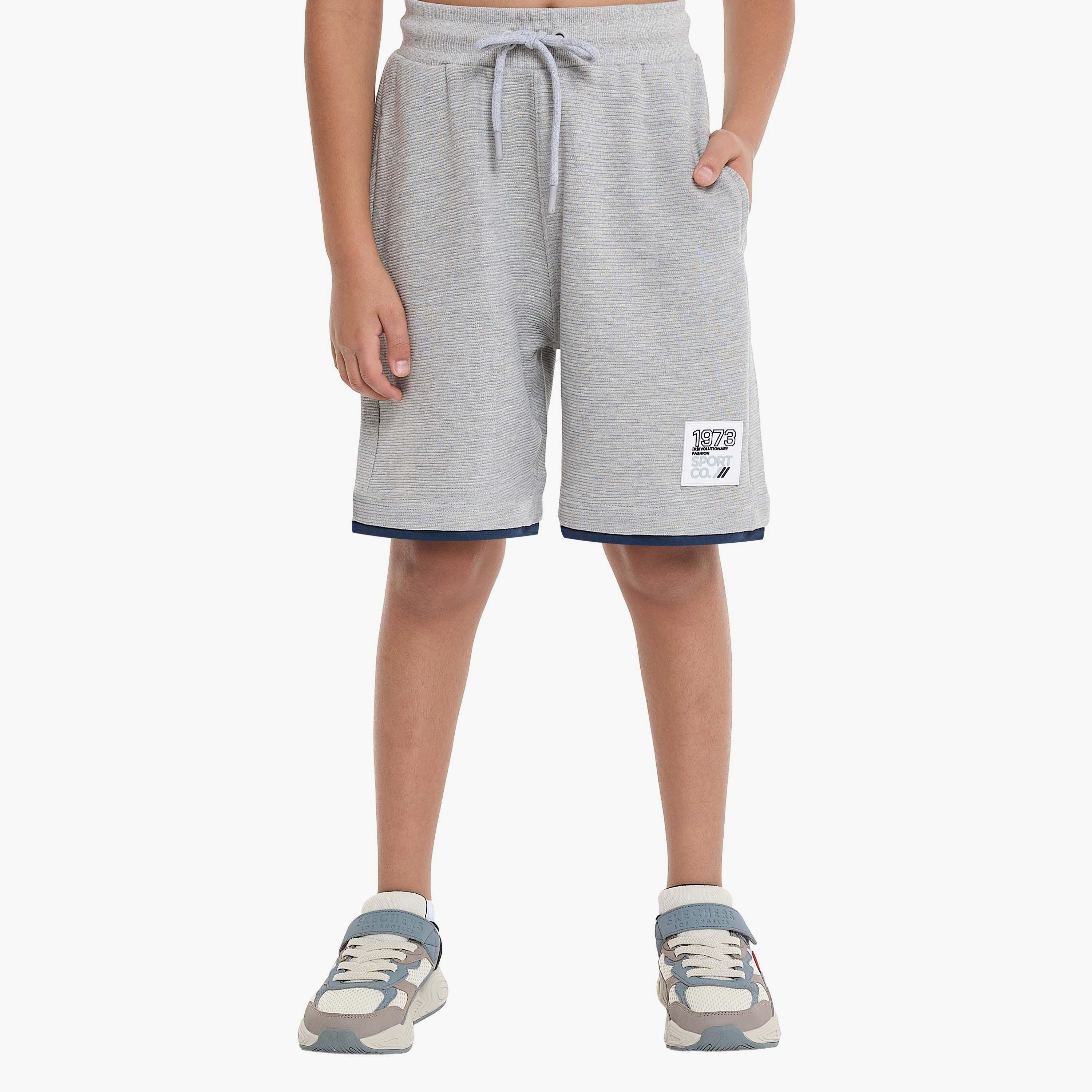 Victor and Jane 2-Piece Solid Short Sleeves T-Shirt with Shorts-boys-clothing-setsandcoords-image-4