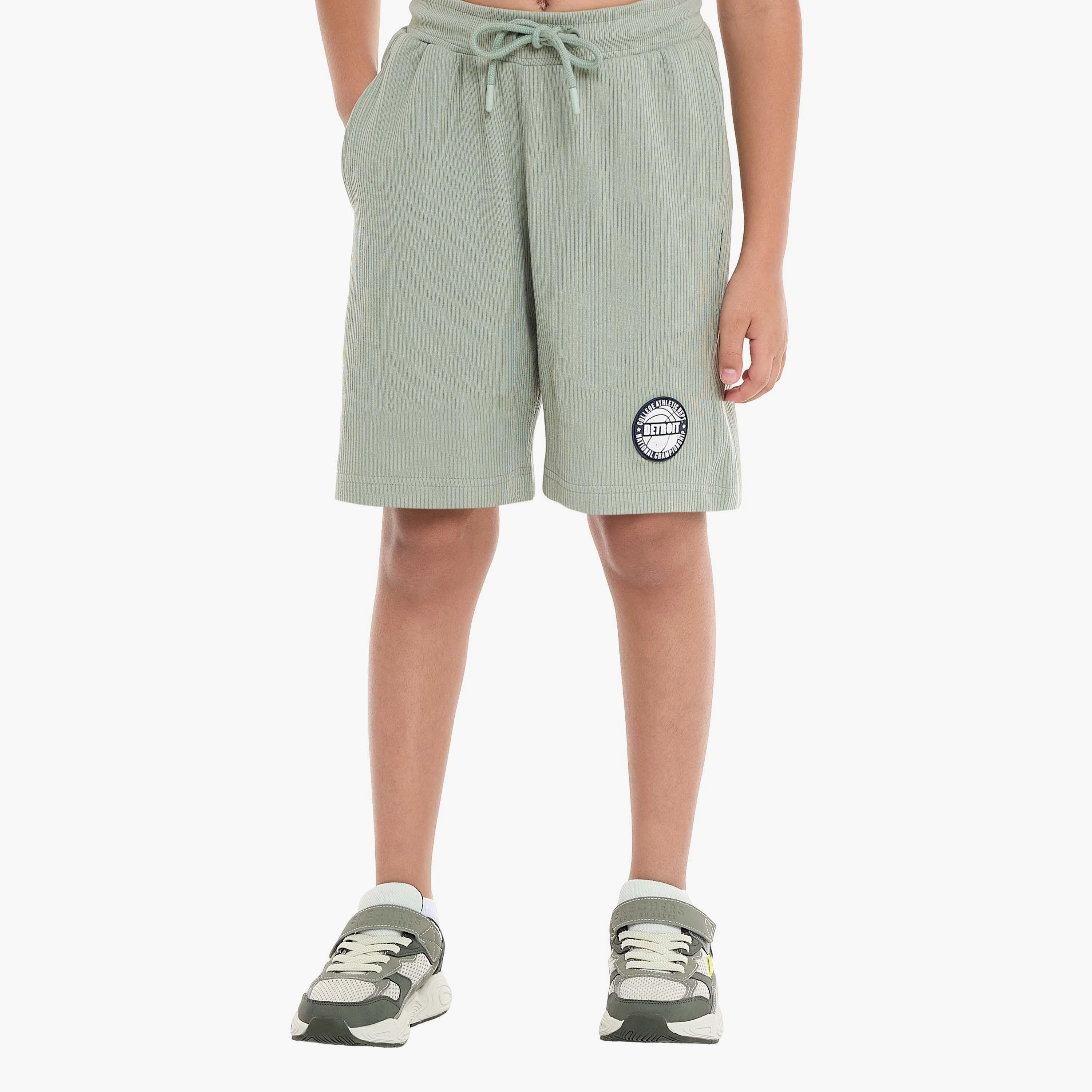 Victor and Jane 2-Piece Solid Short Sleeves T-Shirt with Shorts-boys-clothing-setsandcoords-image-4