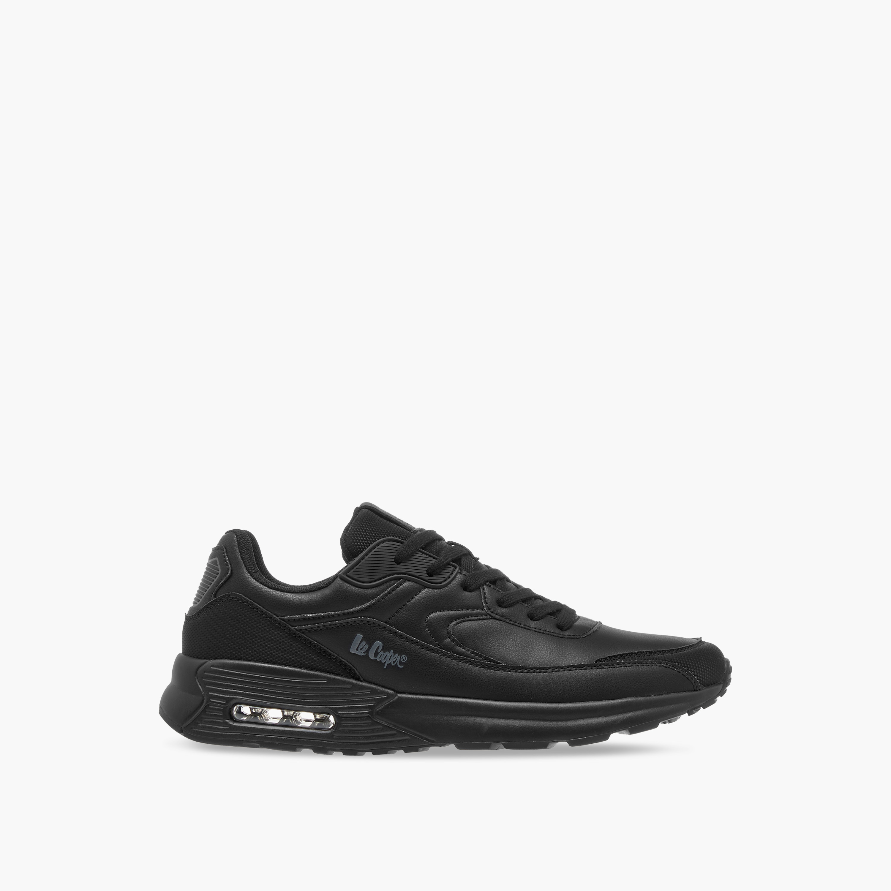 Lee Cooper Men's Logo Detail Sneakers with Lace-Up Closure-men-shoes-sneakers-image-3