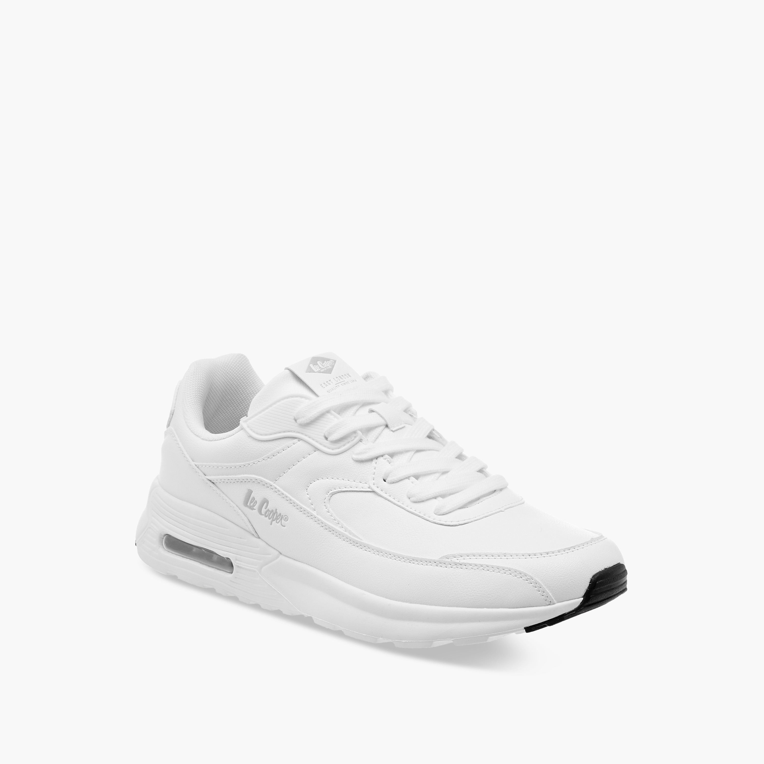 Lee Cooper Men's Logo Detail Sneakers with Lace-Up Closure-men-shoes-sneakers-image-2
