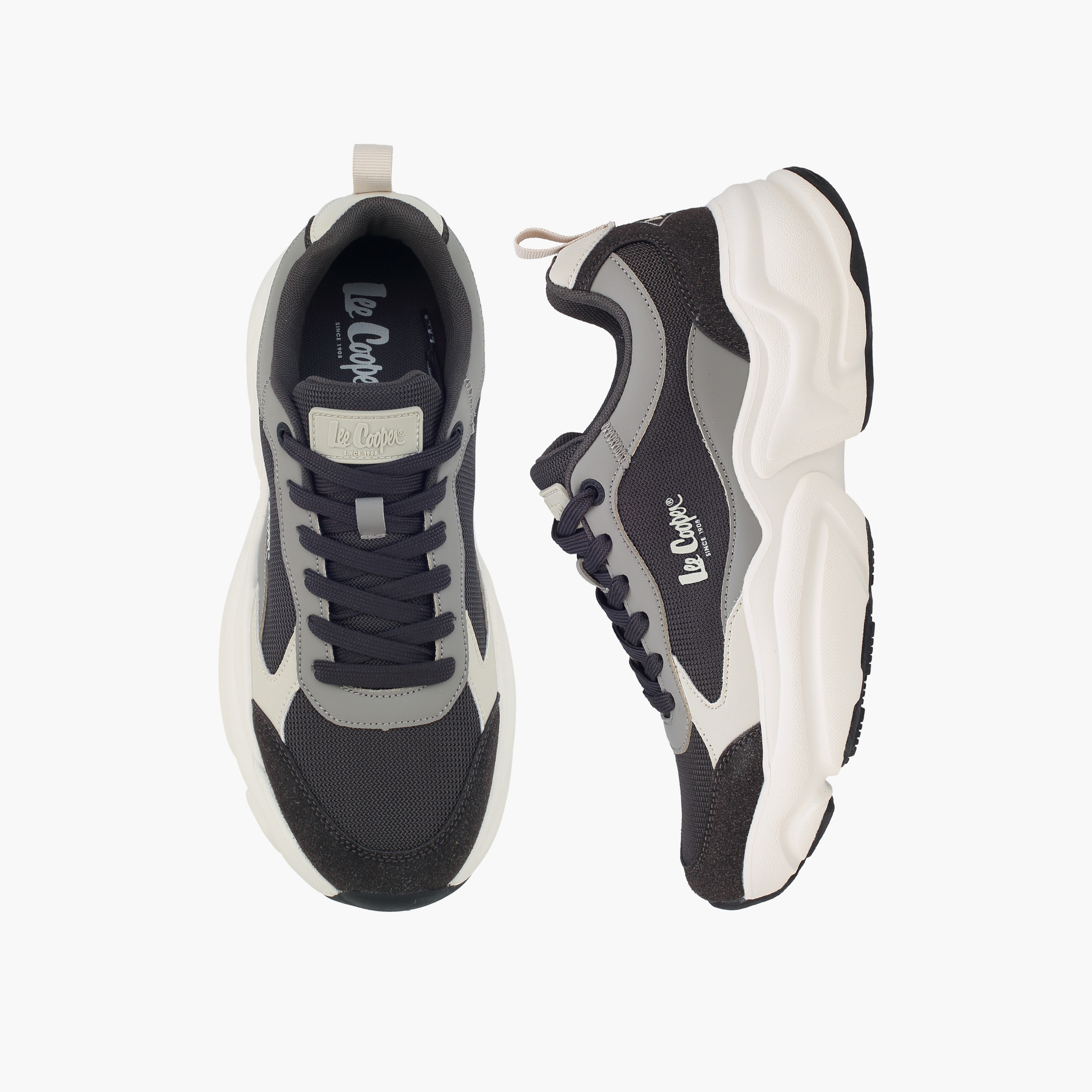Lee Cooper Men Colourblock Lace-Up Sneakers-men-shoes-sneakers-image-1
