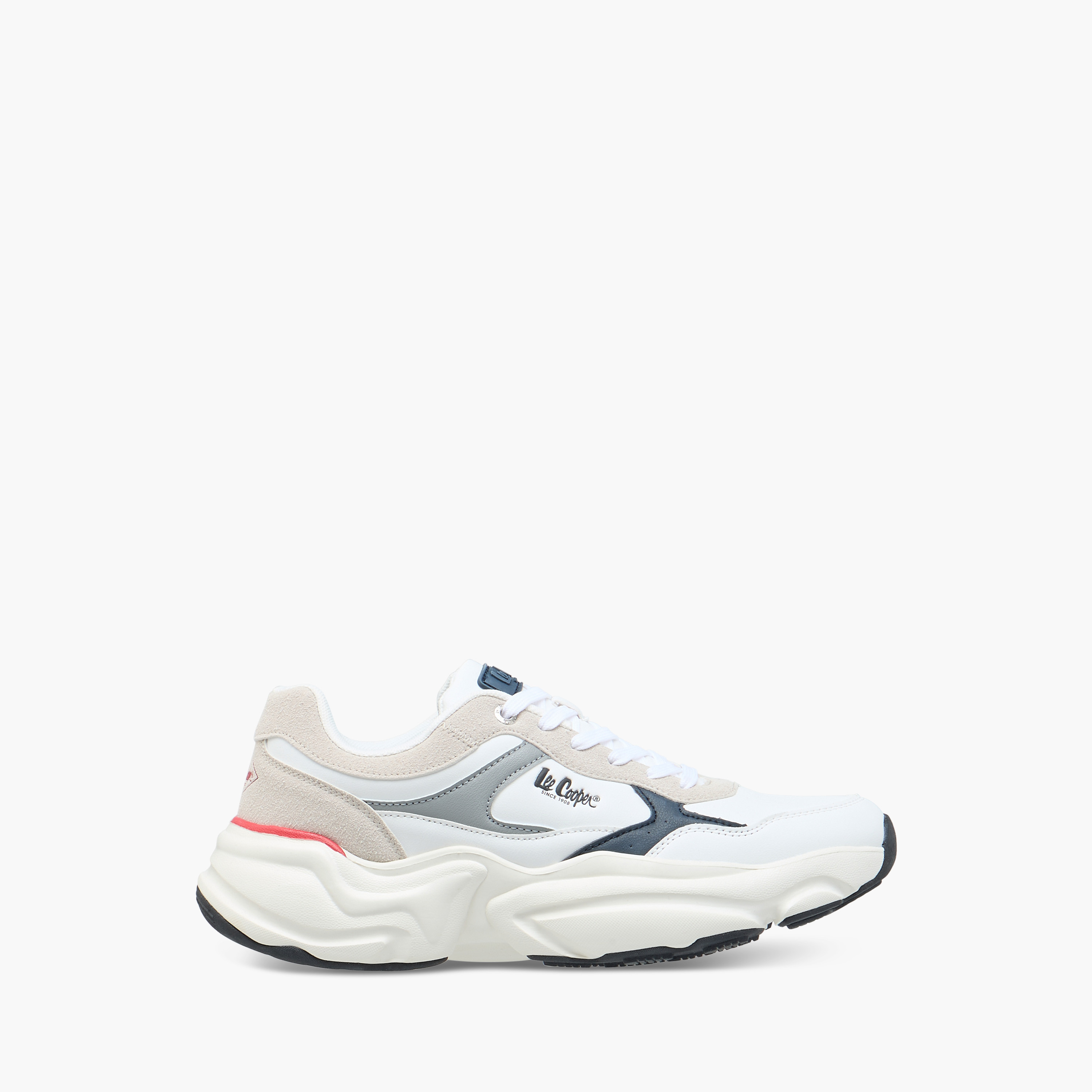 Lee Cooper Men's Panelled Lace-Up Sneakers-men-shoes-sneakers-image-3