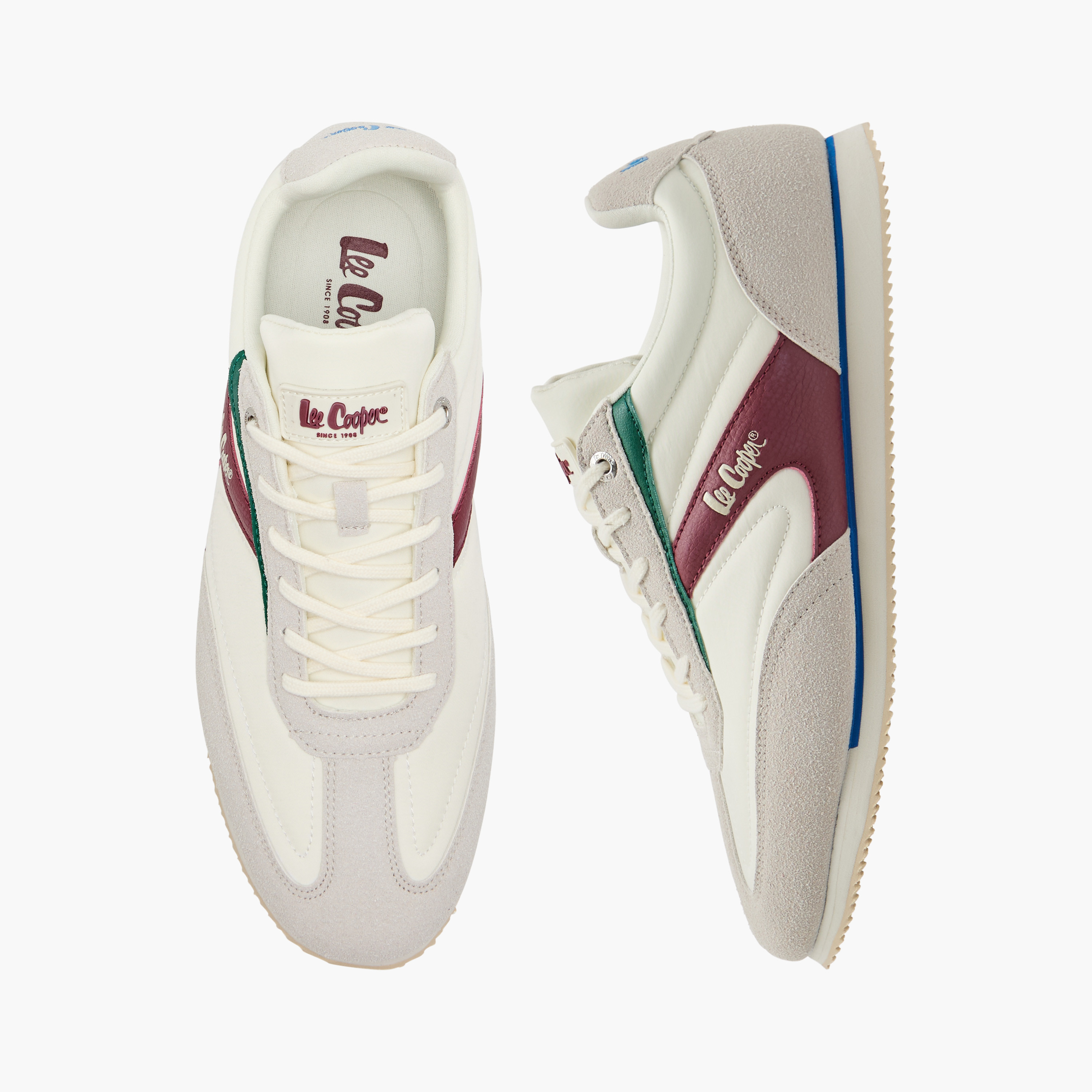 حذاء بقوالب ملونة ورباط إغلاق للرجال من لي كوبر-men-shoes-sneakers-image-1