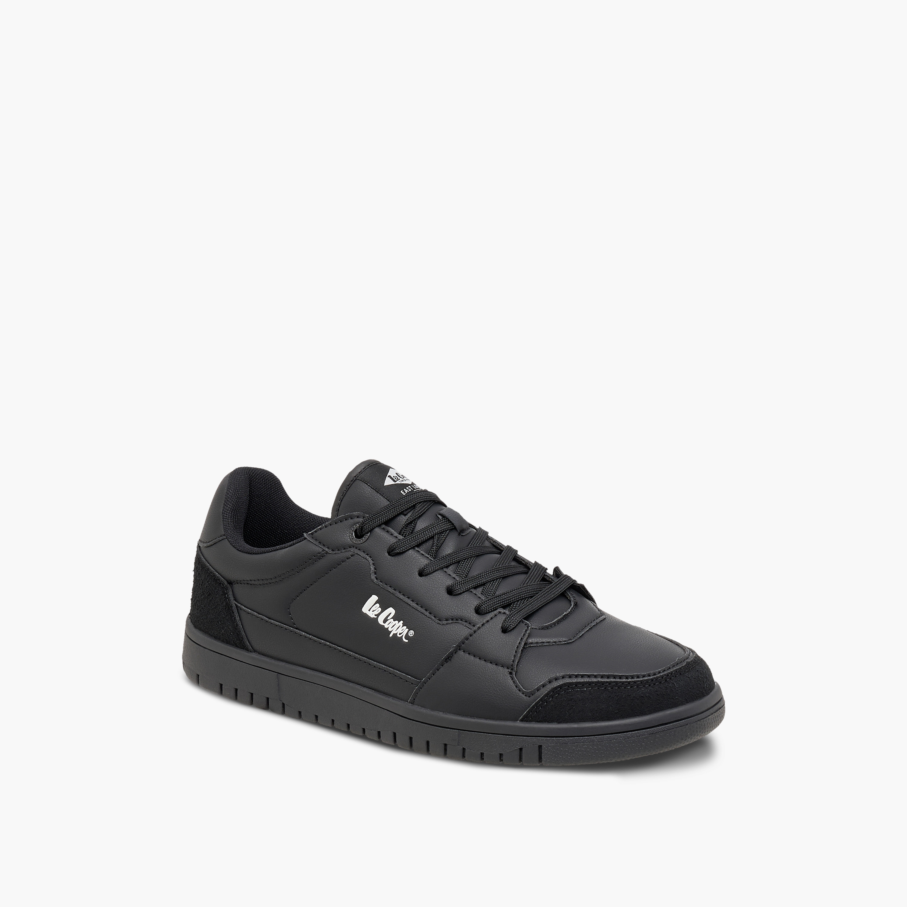 Lee Cooper Men's Panelled Sneakers with Lace-Up Closure-men-shoes-sneakers-image-3