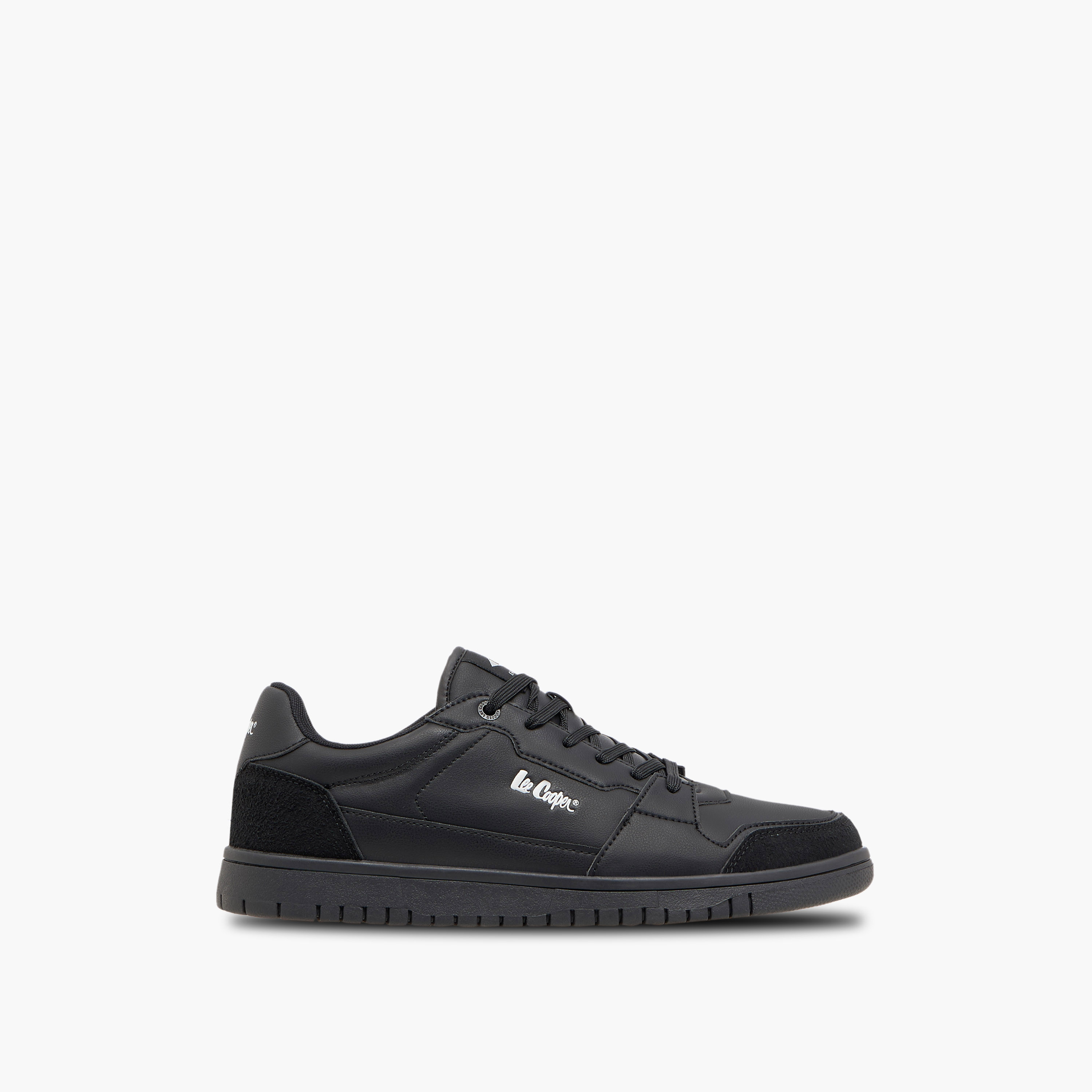 Lee Cooper Men's Panelled Sneakers with Lace-Up Closure-men-shoes-sneakers-image-4