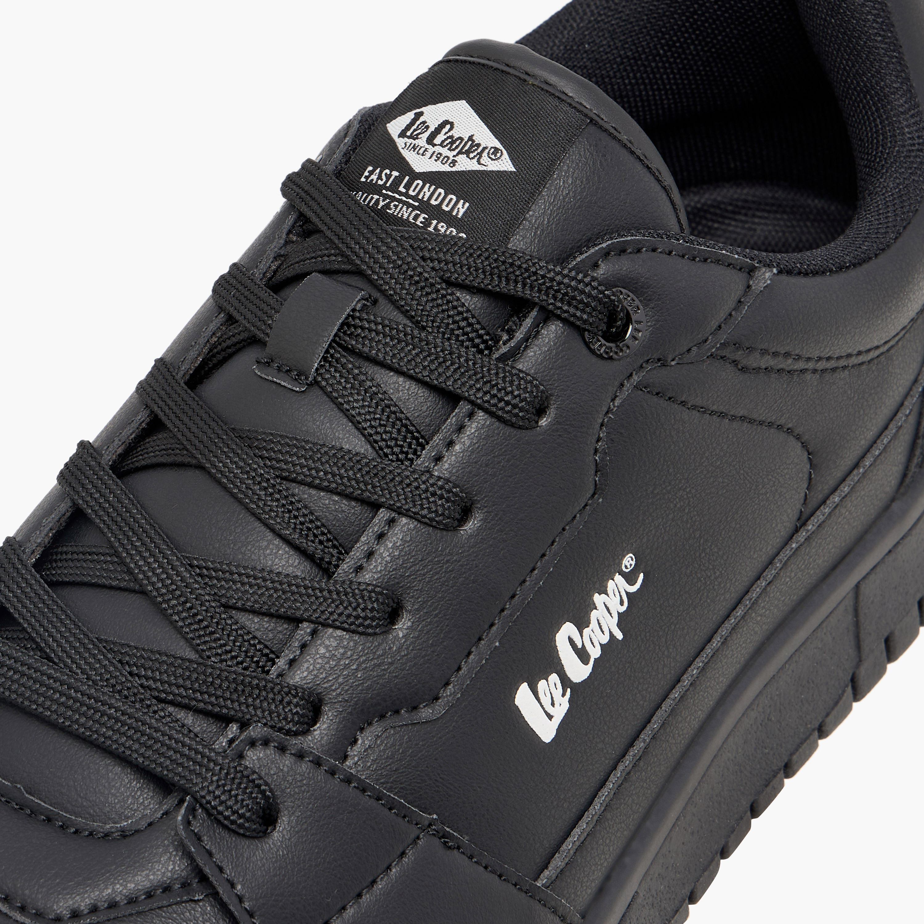 Lee Cooper Men's Panelled Sneakers with Lace-Up Closure-men-shoes-sneakers-image-5