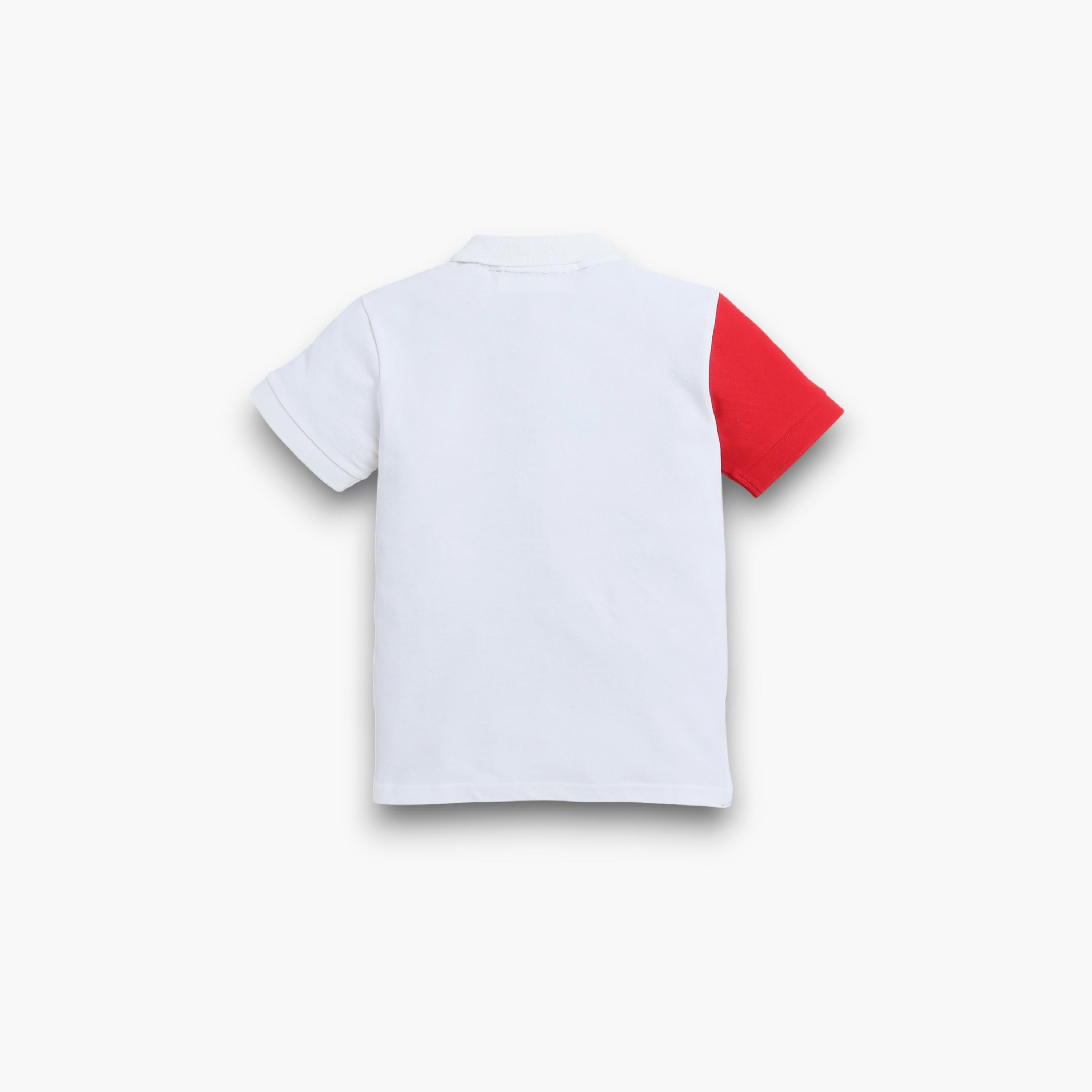 Victor and Jane Colour Blocked Short Sleeves Polo T-Shirt-boys-clothing-tshirtsandpolos-image-2