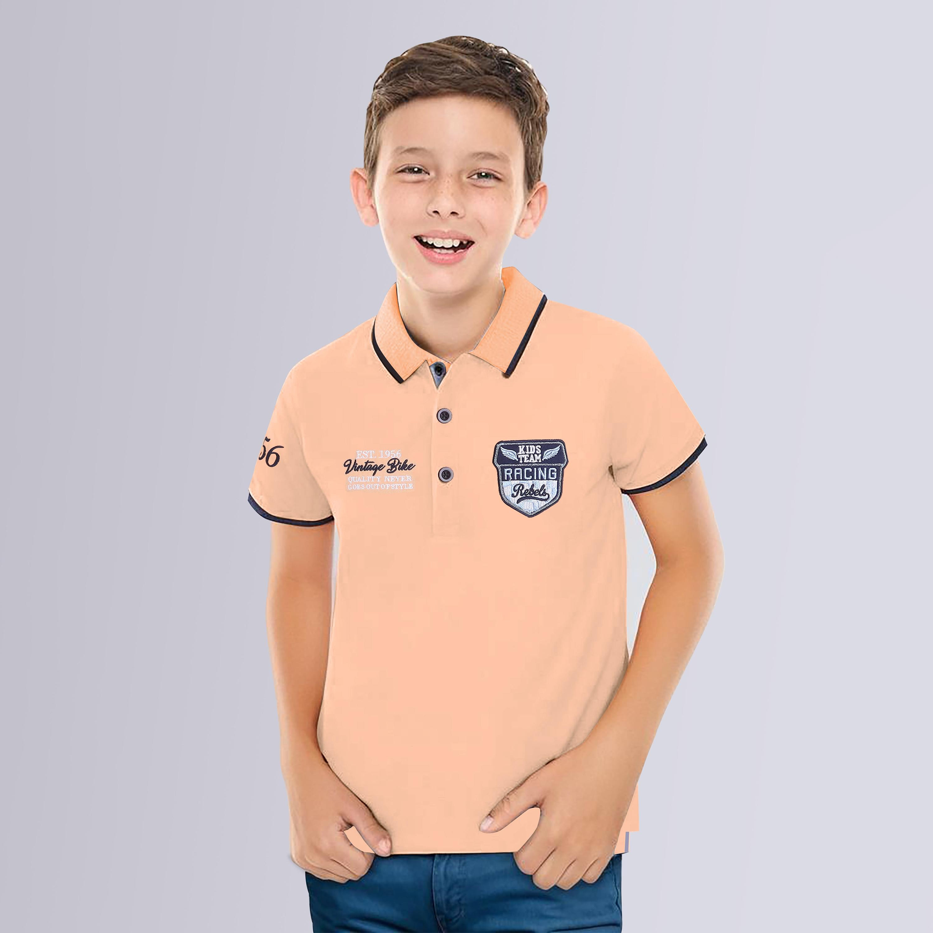 تي شيرت بولو بأكمام قصيرة مطرز من فيكتور اند جين-boys-clothing-tshirtsandpolos-image-7