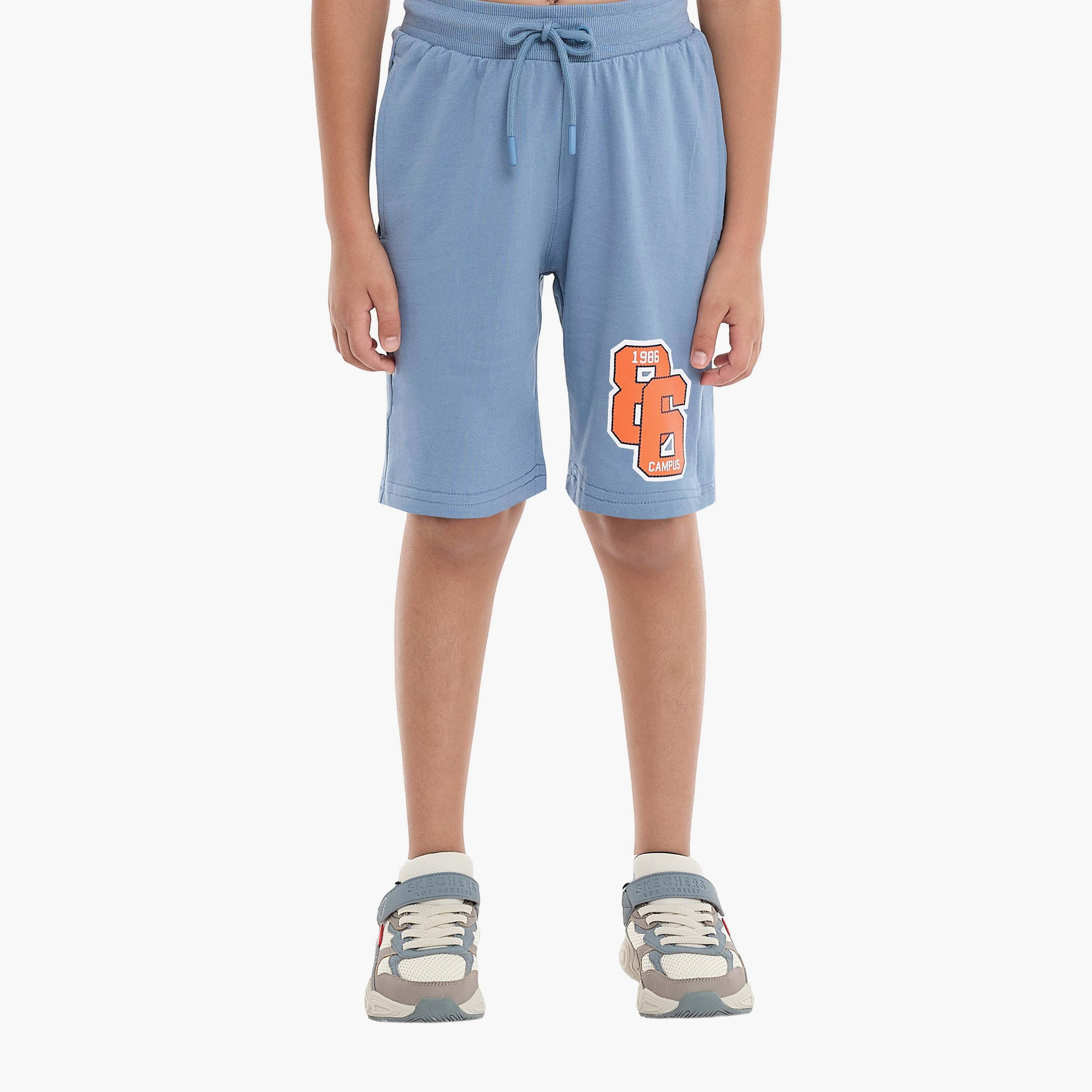 تي شيرت مخطط بأكمام قصيرة مع شورت من قطعتين من فيكتور اند جين-boys-clothing-setsandcoords-image-4