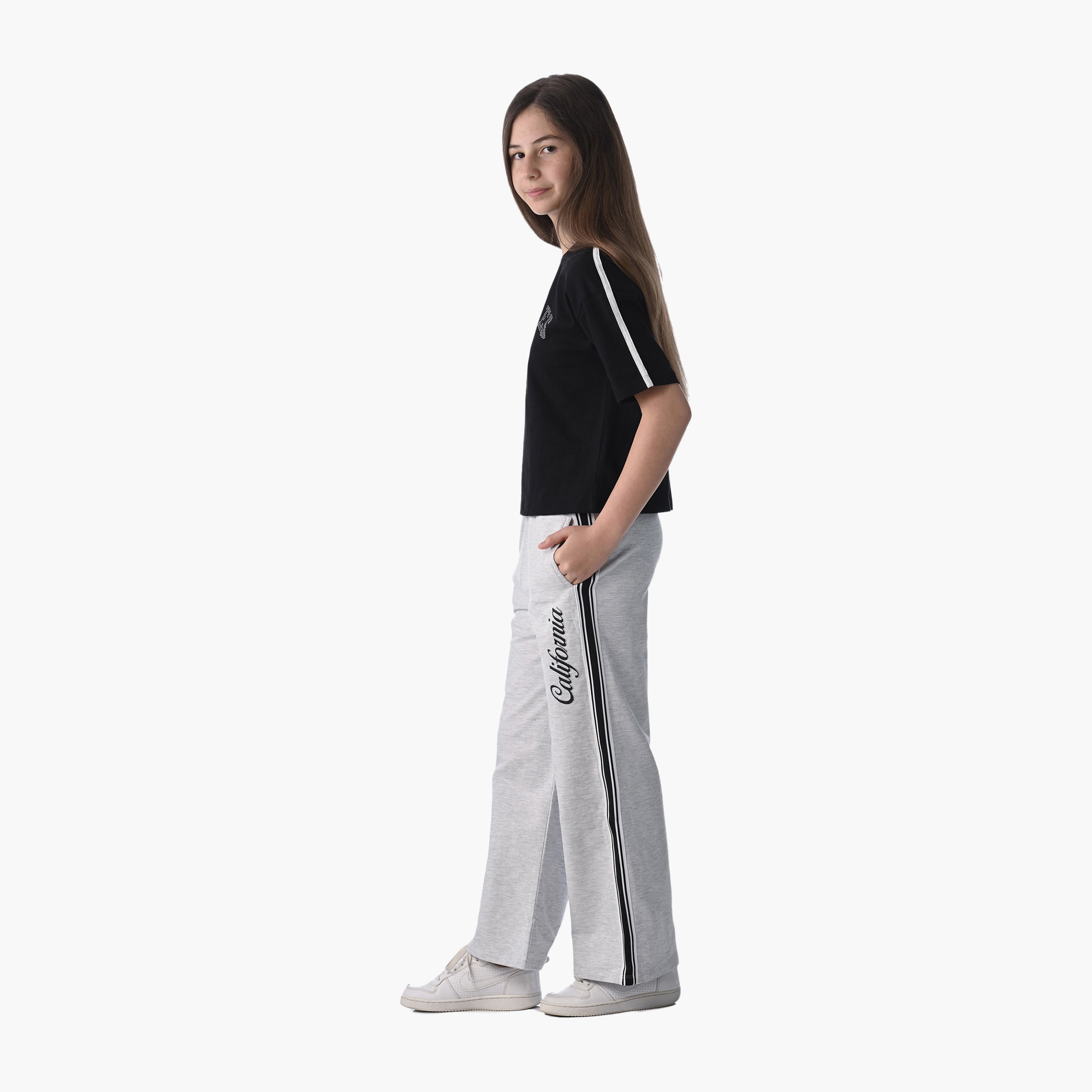 Victor and Jane Printed Top & Wide-Leg Pants Set - Multicolour-girls-clothing-setsandcoords-image-2