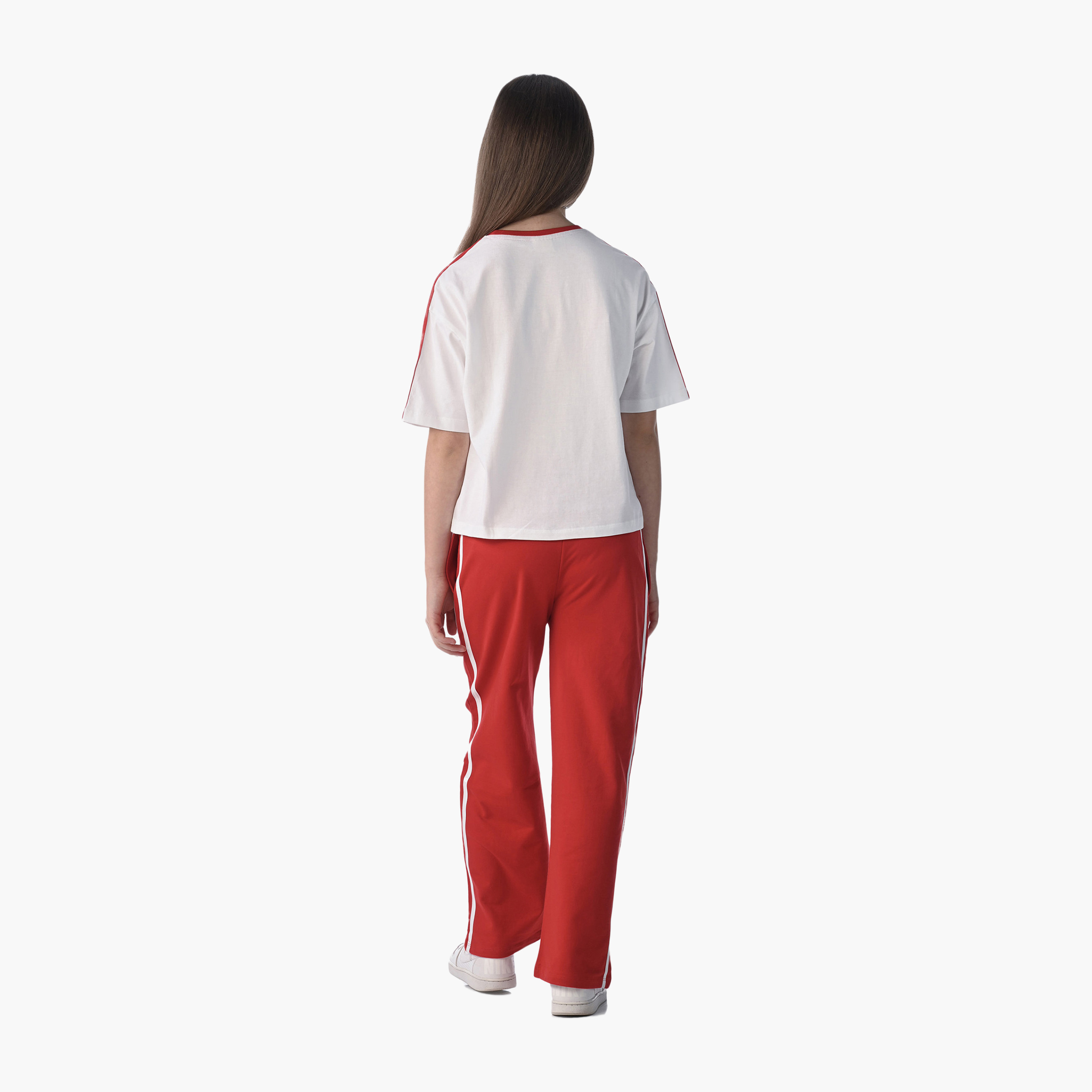 Victor and Jane Printed Top & Wide-Leg Pants Set - Multicolour-girls-clothing-setsandcoords-image-3