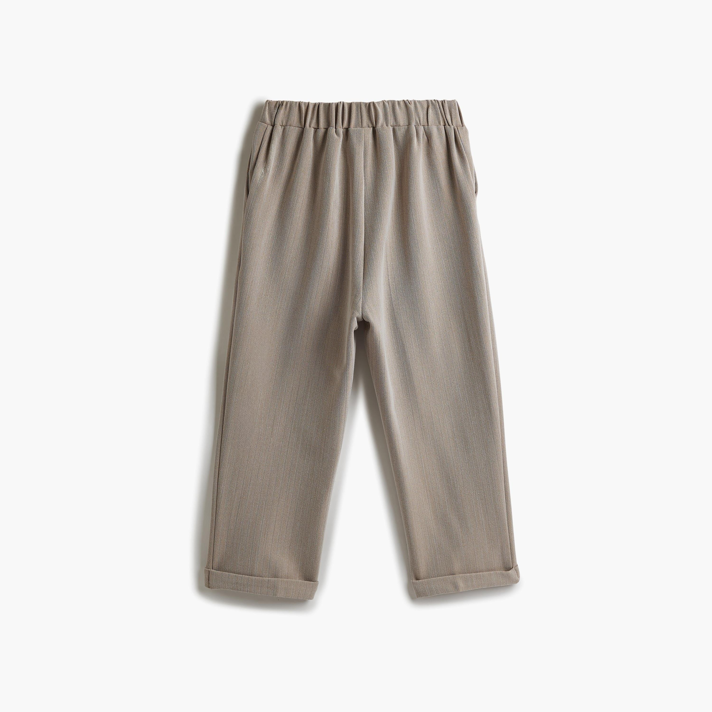 قميص سادة بأكمام طويلة 3 قطع وبنطلون وصدرية من فيكتور اند جين-boys-clothing-setsandcoords-image-13