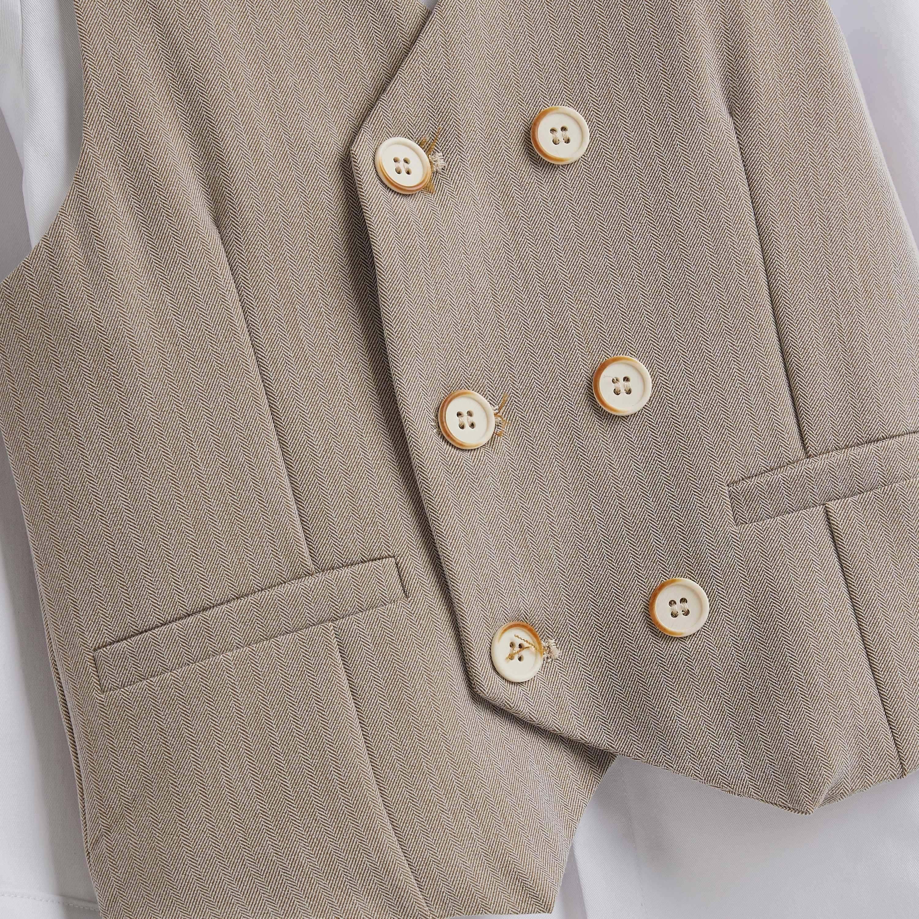 Victor and Jane 3-Piece Solid Long Sleeves Shirt, Pants with Waistcoat-boys-clothing-setsandcoords-image-2