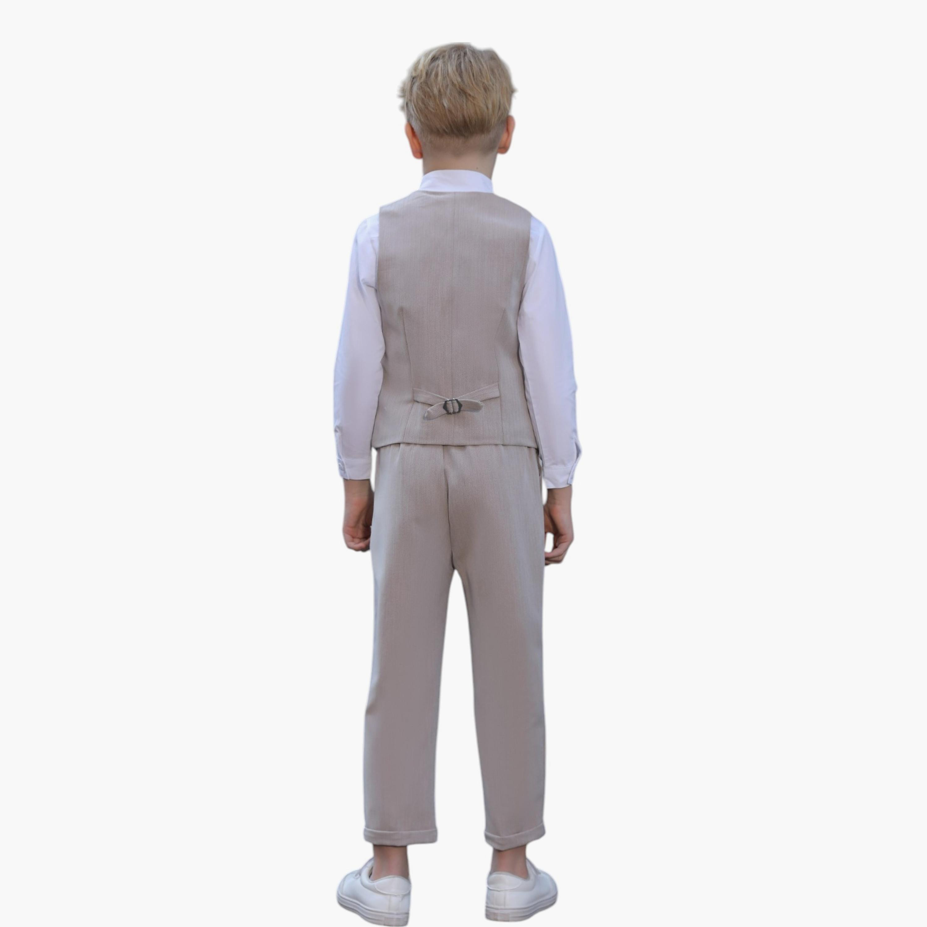 Victor and Jane 3-Piece Solid Long Sleeves Shirt, Pants with Waistcoat-boys-clothing-setsandcoords-image-7