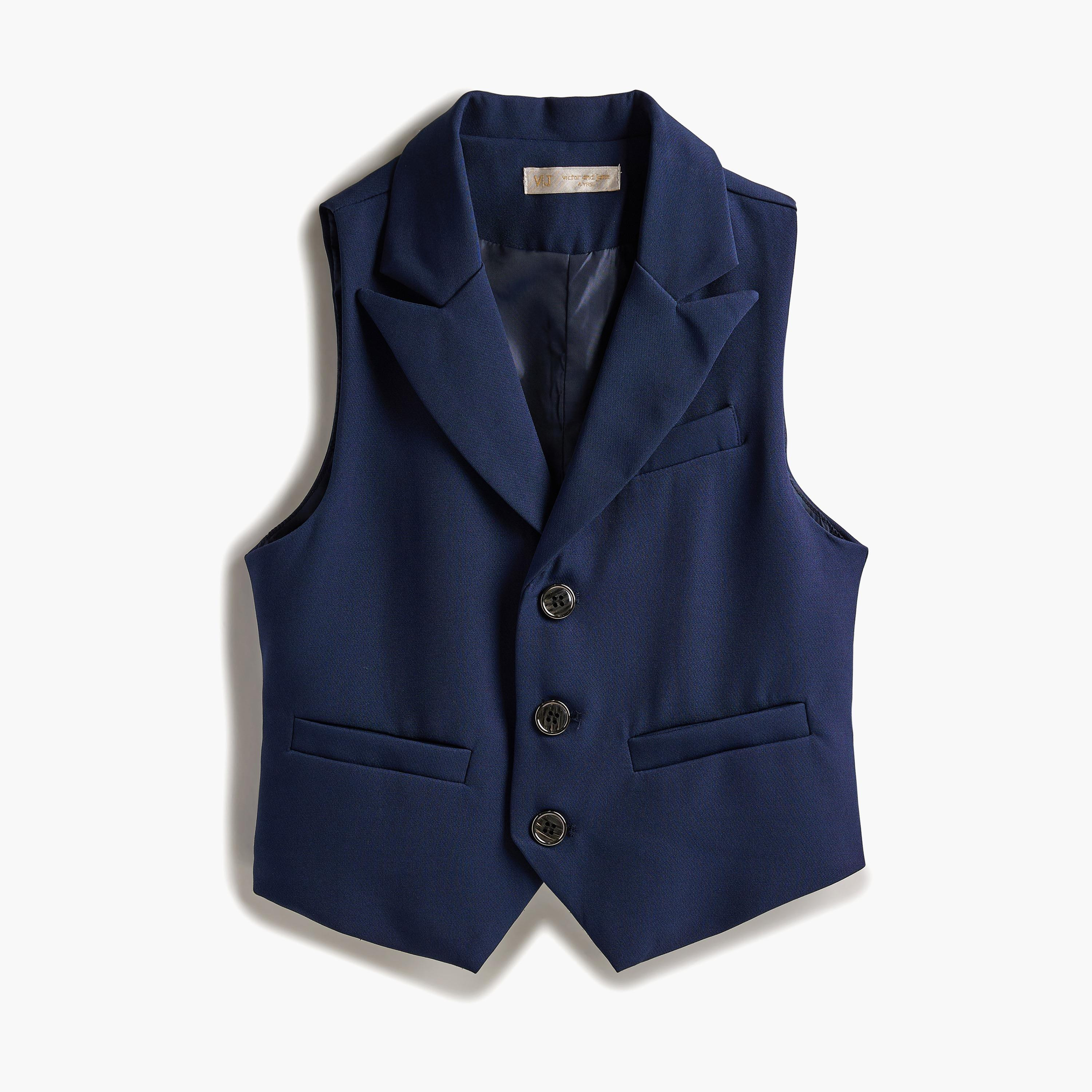 قميص سادة بأكمام طويلة 3 قطع وبنطلون وصدرية من فيكتور اند جين-baby-boys-clothing-setsandcoords-image-11