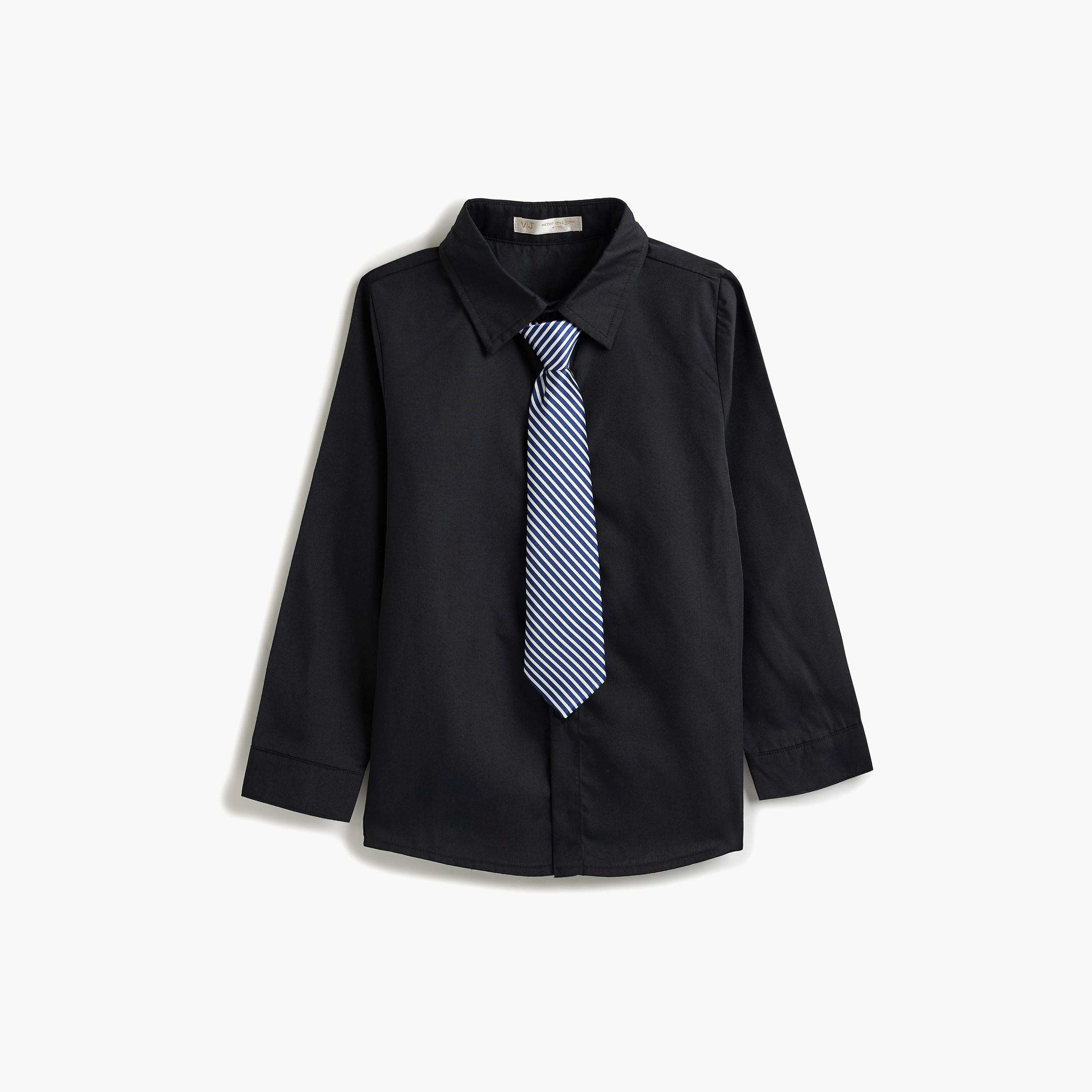 قميص سادة بأكمام طويلة 3 قطع وبنطلون وصدرية من فيكتور اند جين-baby-boys-clothing-setsandcoords-image-10