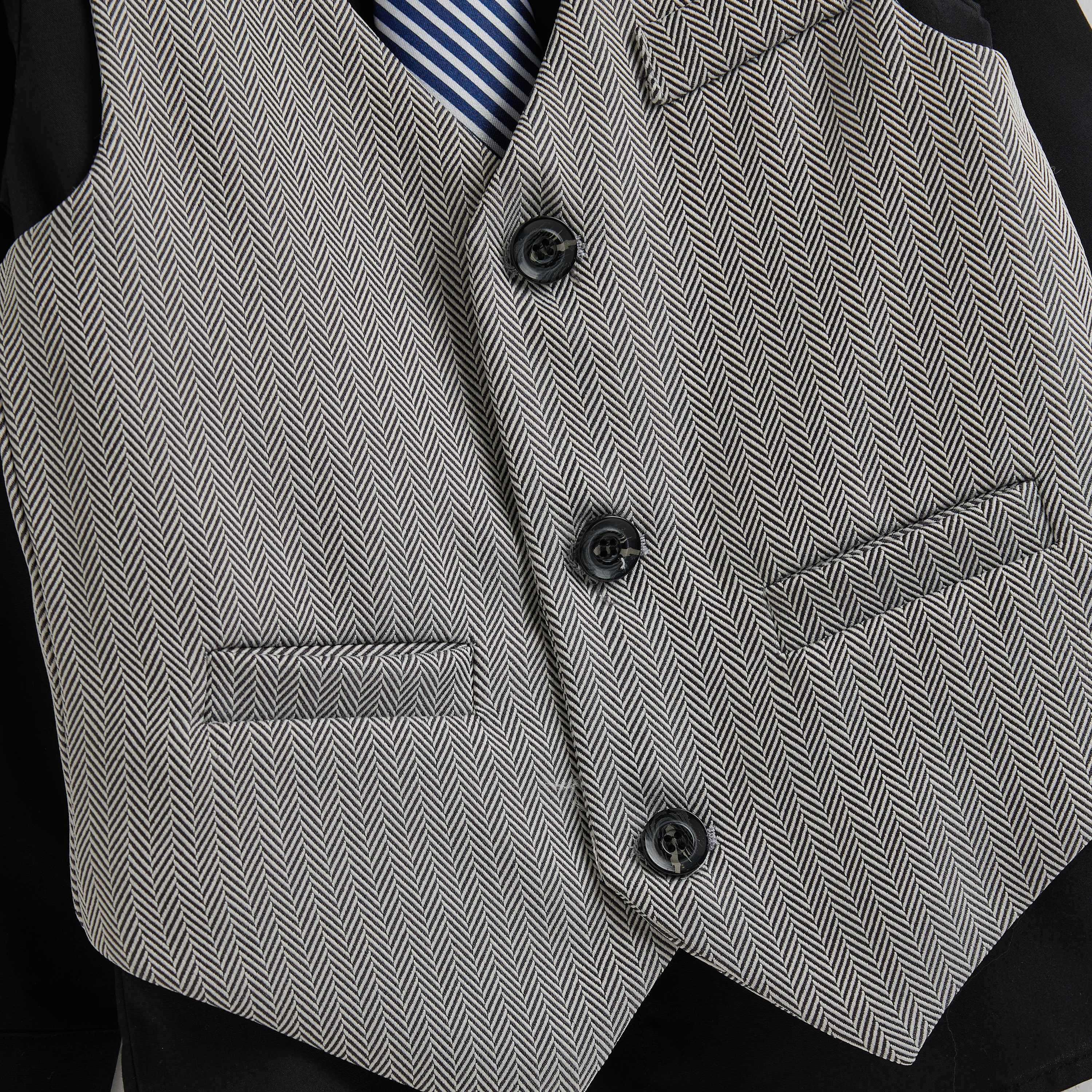 قميص سادة بأكمام طويلة 3 قطع وبنطلون وصدرية من فيكتور اند جين-baby-boys-clothing-setsandcoords-image-3