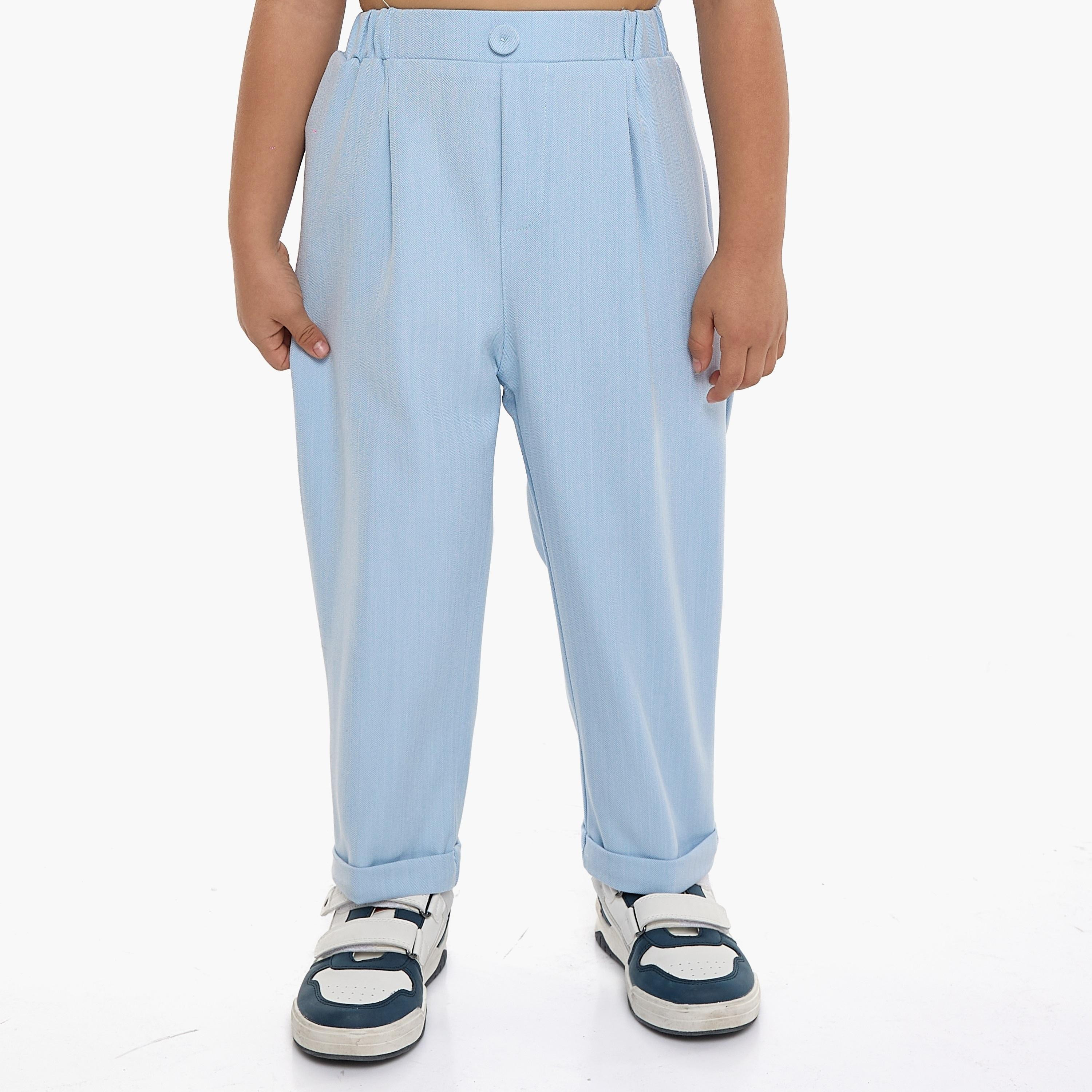 Victor and Jane 4-Piece Solid Short Sleeves Shirt, Pants, Waistcoat with Tie-baby-boys-clothing-setsandcoords-image-6