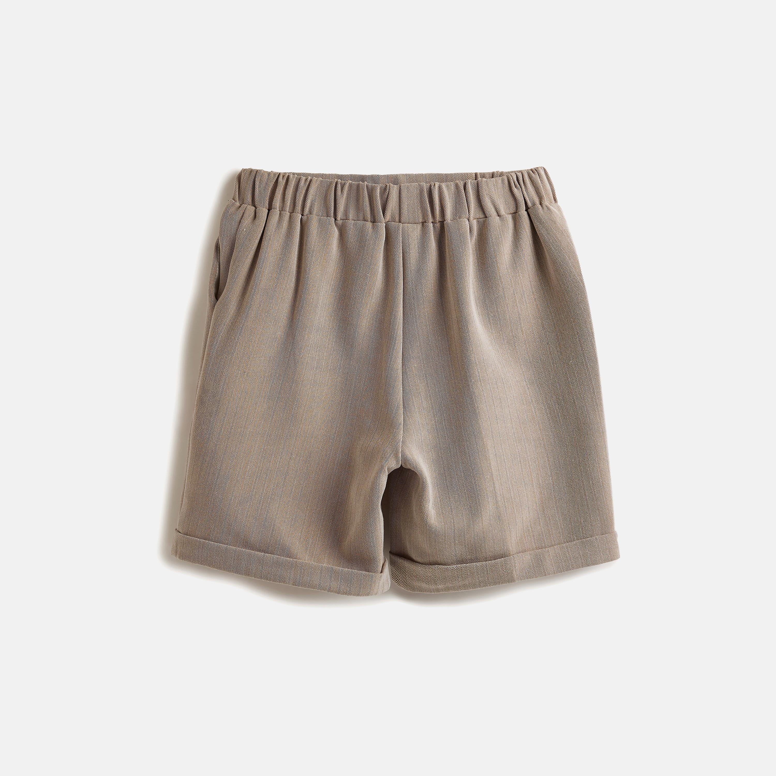 Victor and Jane 4-Piece Solid Short Sleeves Shirt, Shorts, Waistcoat with Tie-boys-clothing-setsandcoords-image-13