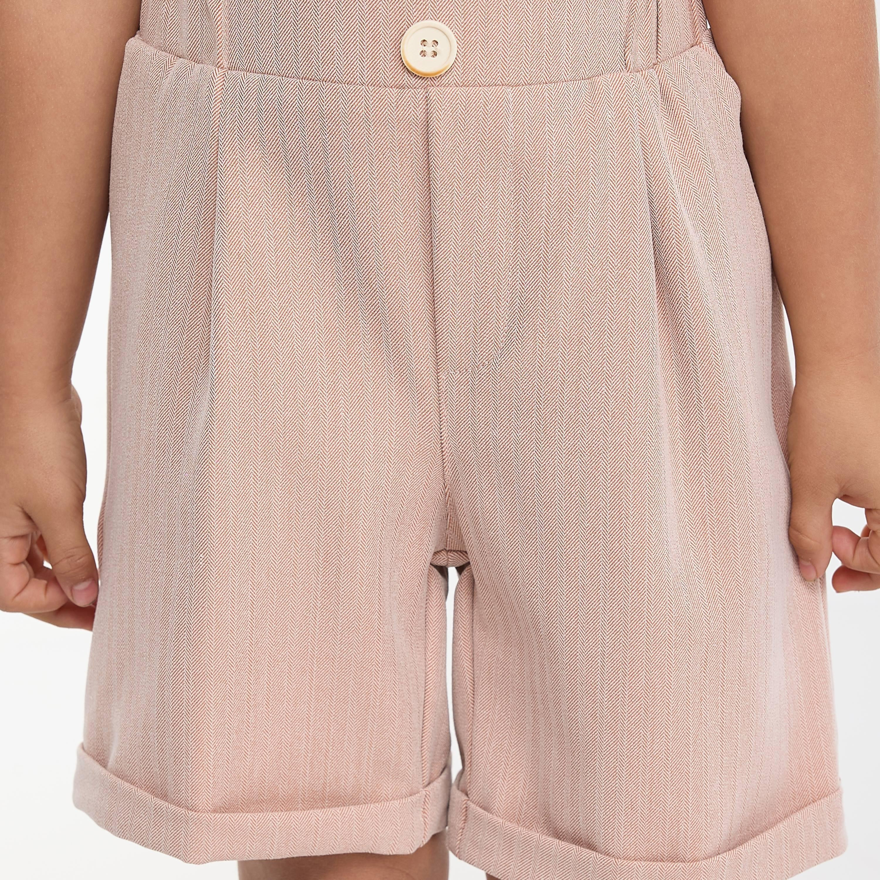 Victor and Jane 4-Piece Solid Short Sleeves Shirt, Shorts, Waistcoat with Tie-boys-clothing-setsandcoords-image-8