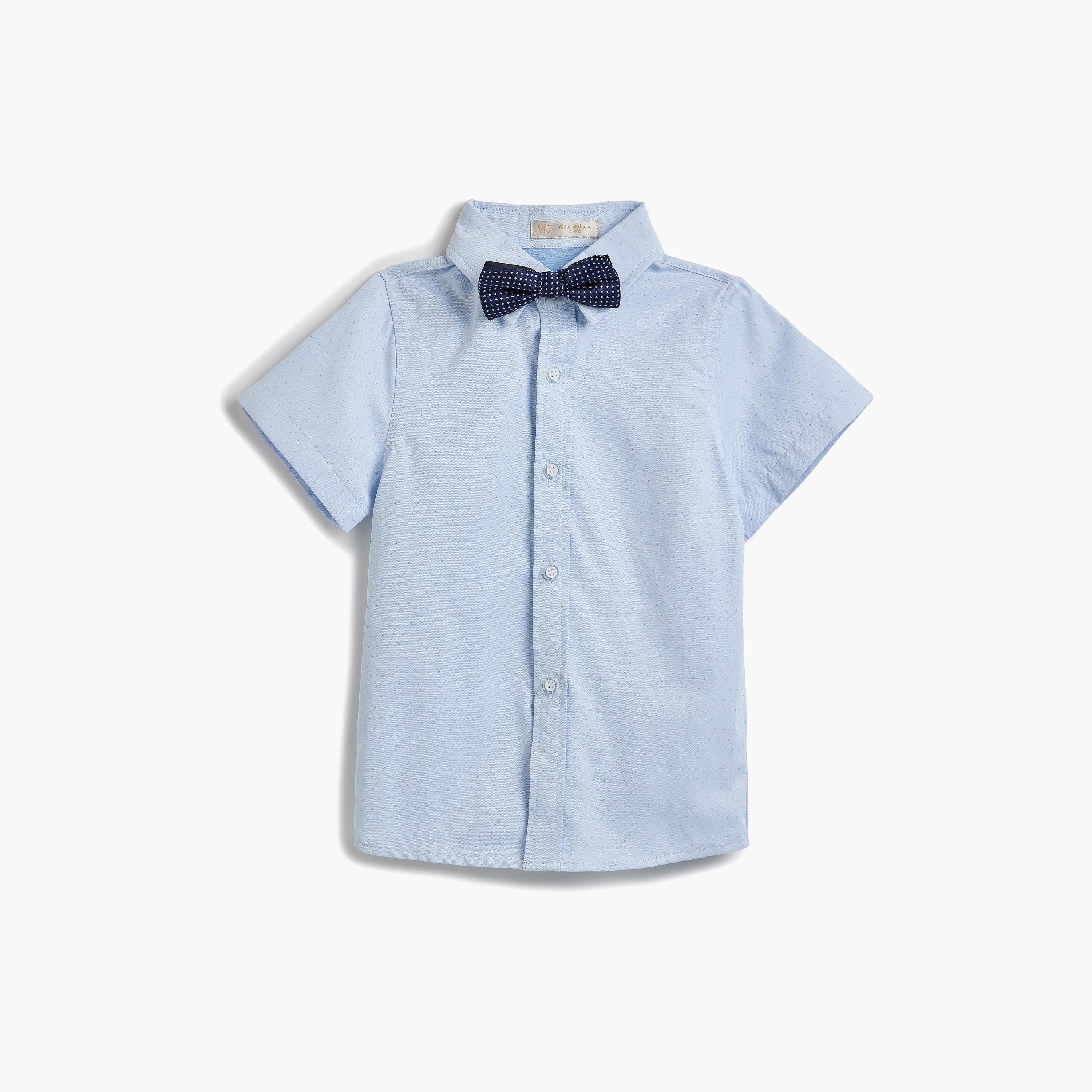 Victor and Jane 4-Piece Solid Short Sleeves Shirt, Shorts, Suspender with Tie-baby-boys-clothing-setsandcoords-image-6