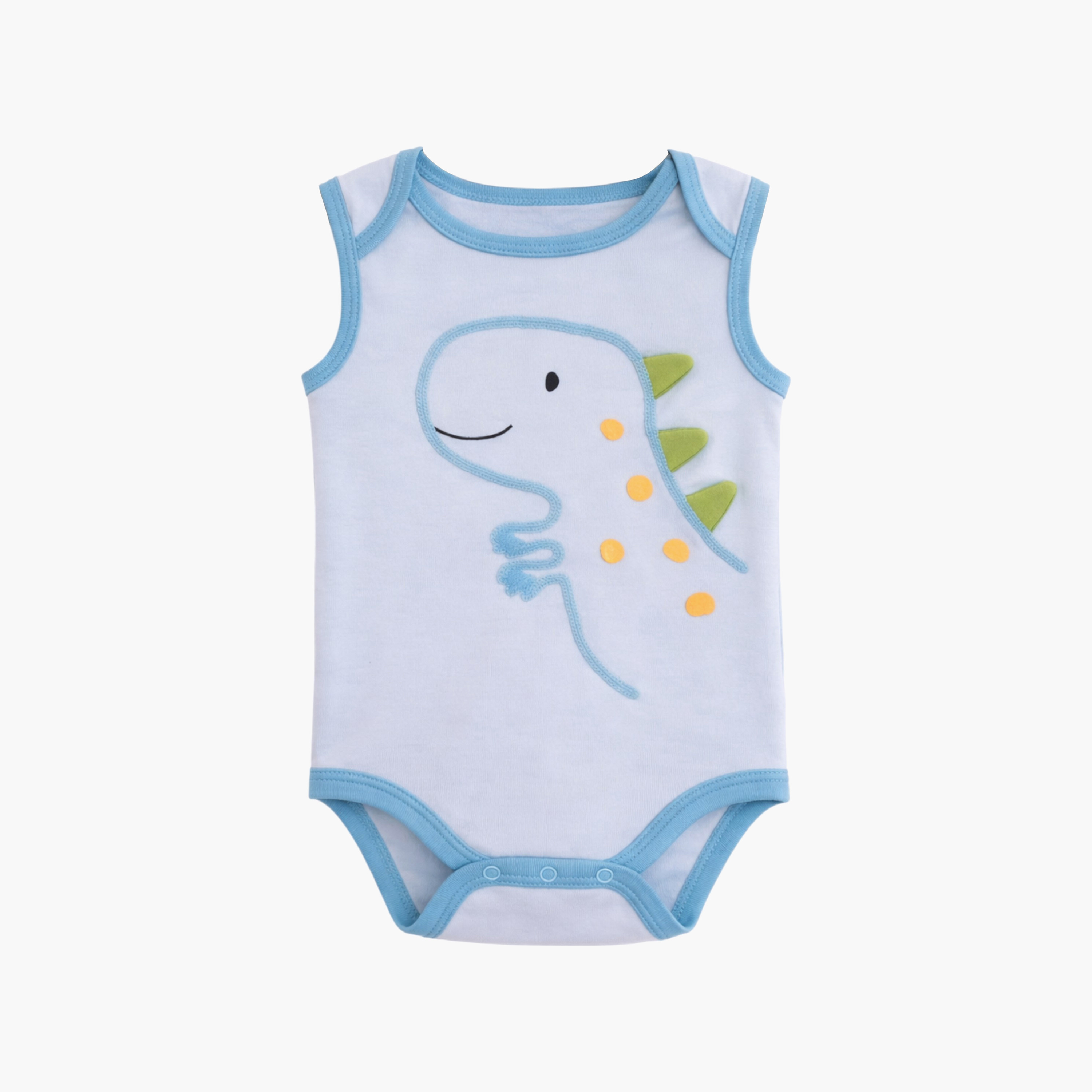 Victor and Jane 3-Piece Sleeveless Dino Printed Bodysuit-baby-boys-clothing-bodysuits-image-3