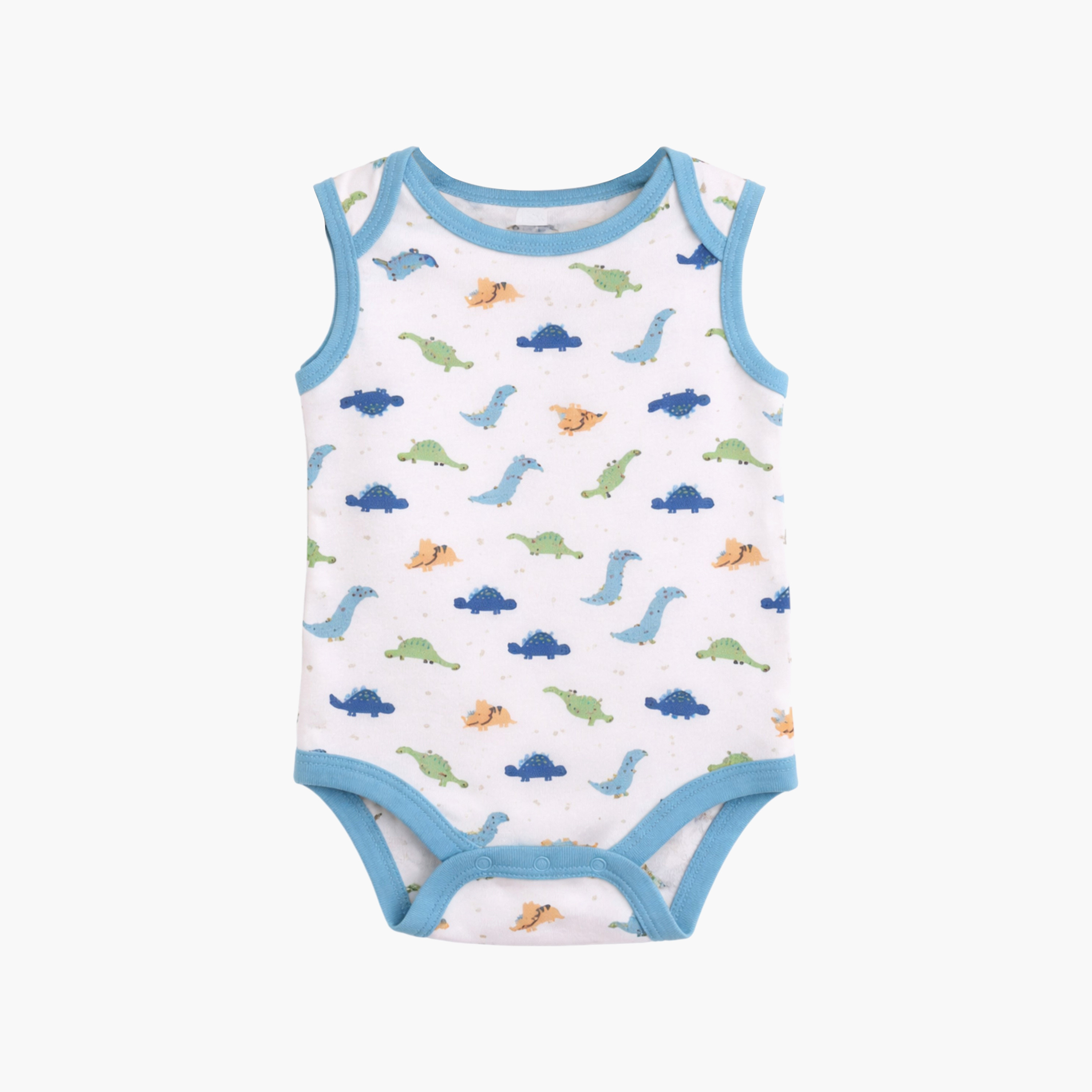 Victor and Jane 3-Piece Sleeveless Dino Printed Bodysuit-baby-boys-clothing-bodysuits-image-7