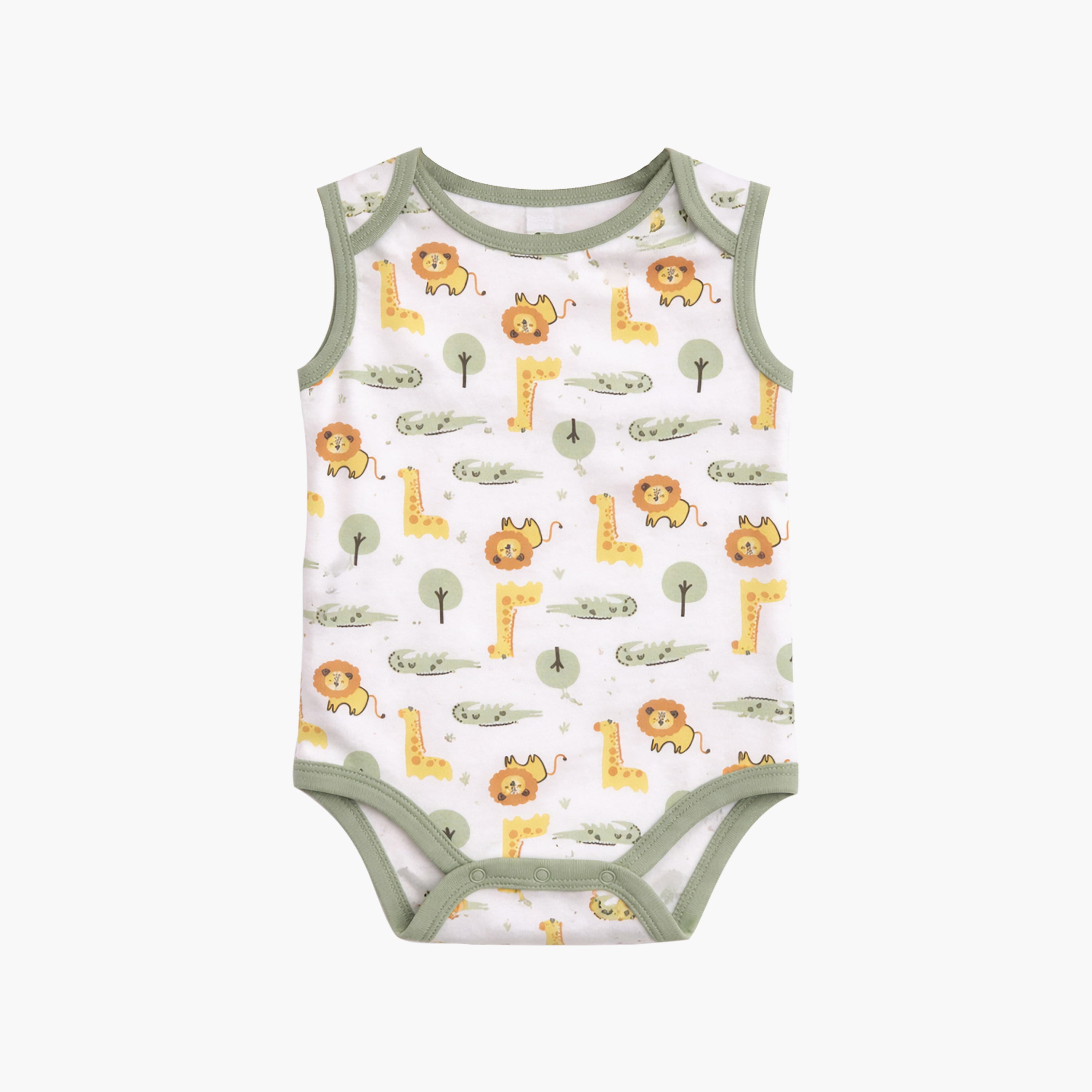 Victor and Jane 3-Piece Sleeveless Crocodile Printed Bodysuit-baby-boys-clothing-bodysuits-image-7