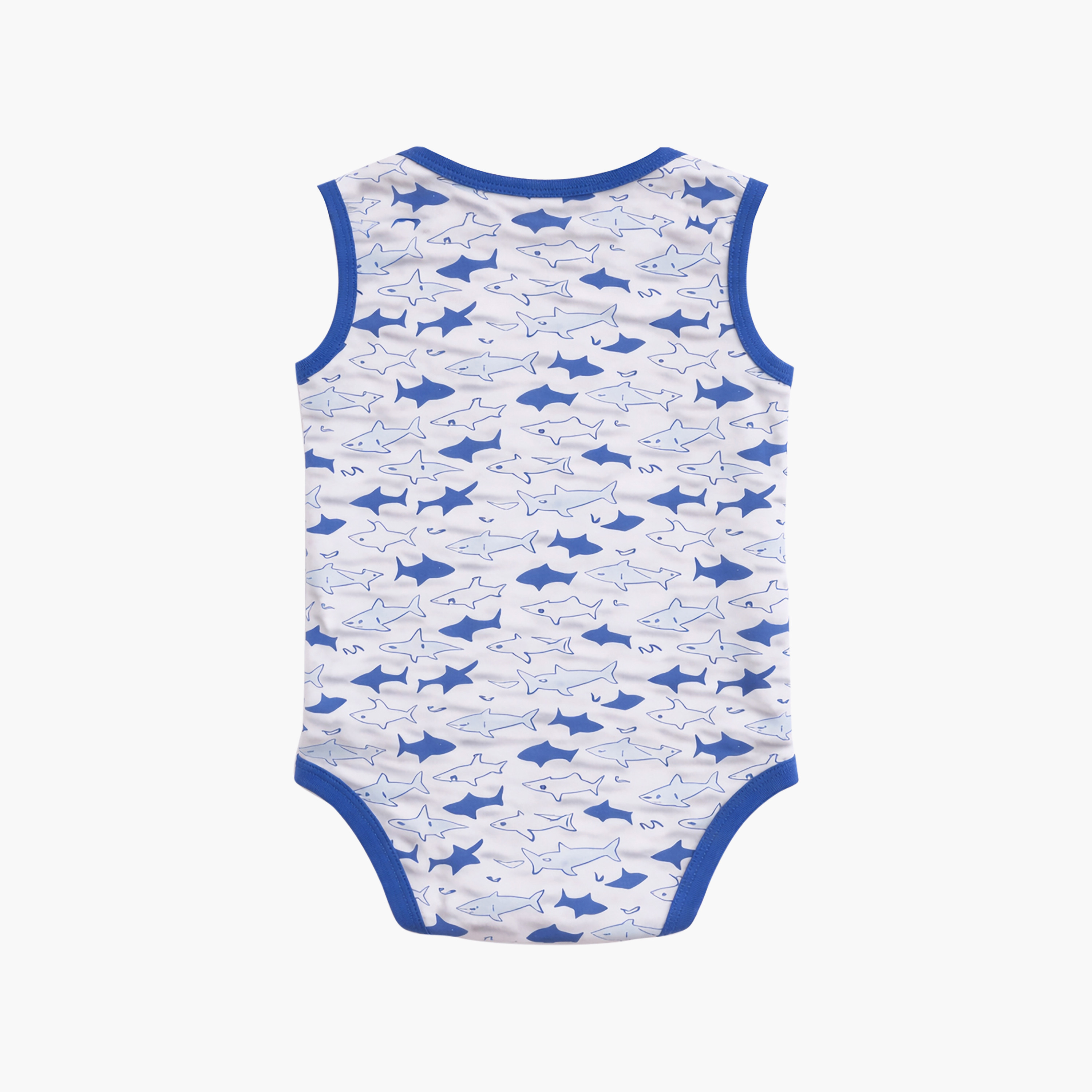 بودي سوت بدون أكمام بطبعة قرش مكون من 3 قطع من فيكتور آند جين-baby-boys-clothing-bodysuits-image-8